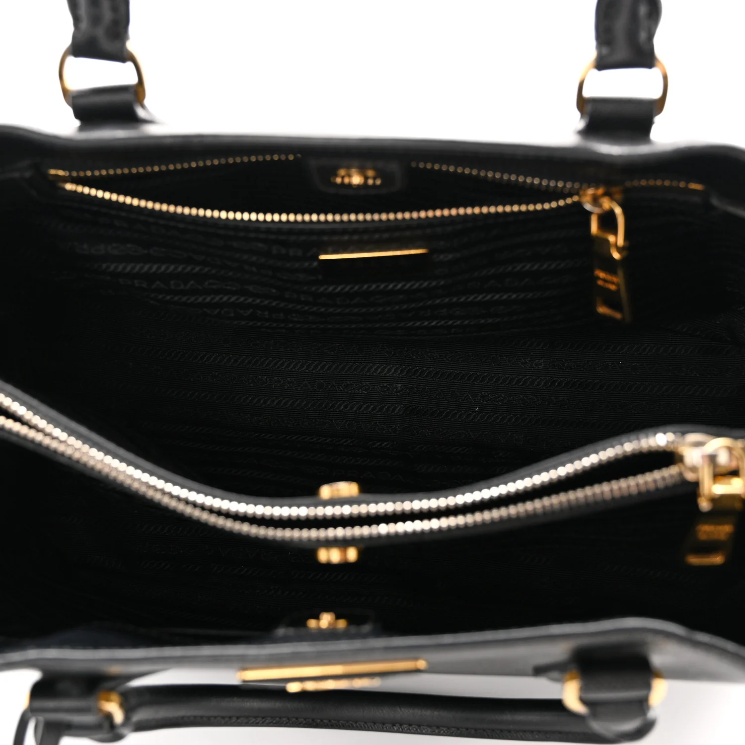 Saffiano Lux Medium Tote Black - Image 5