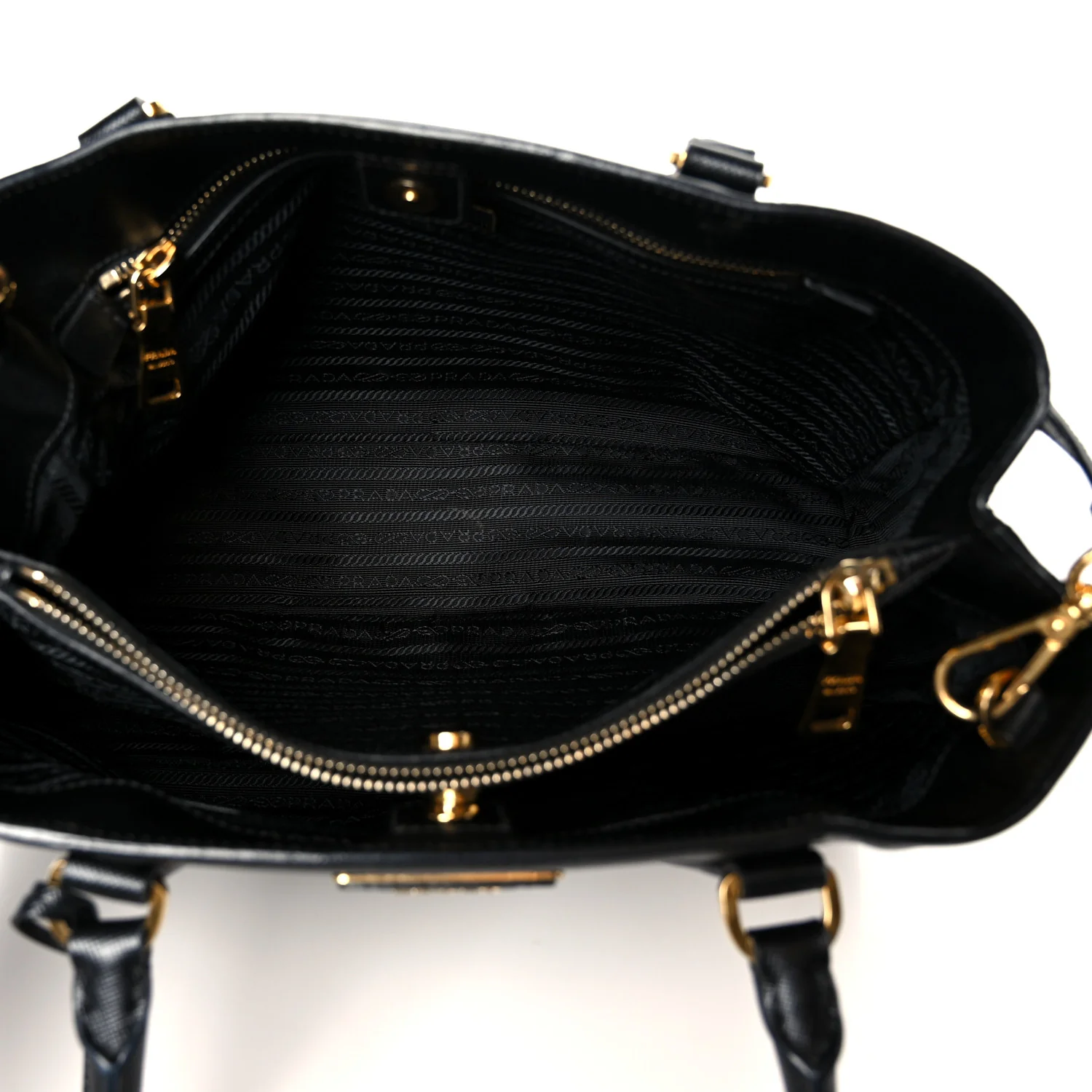 Saffiano Lux Medium Tote Black - Image 5