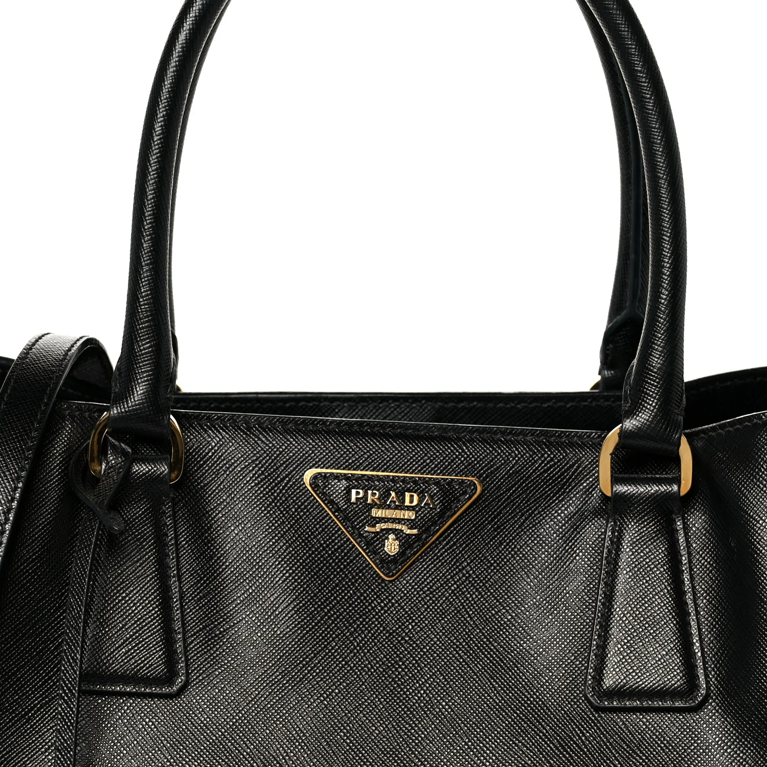 Saffiano Lux Medium Tote Black - Image 9