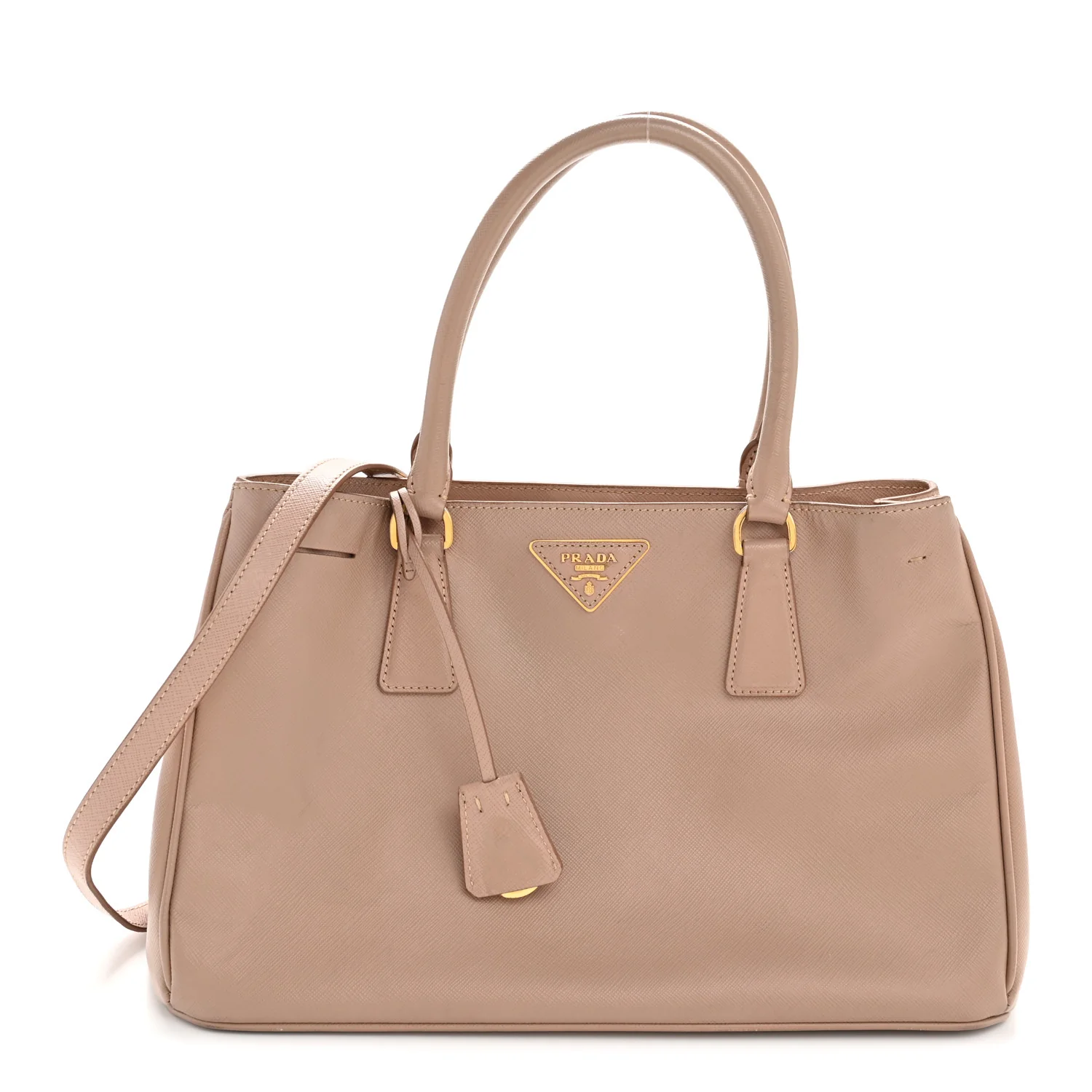Saffiano Lux Medium Tote Cammeo - Image 3