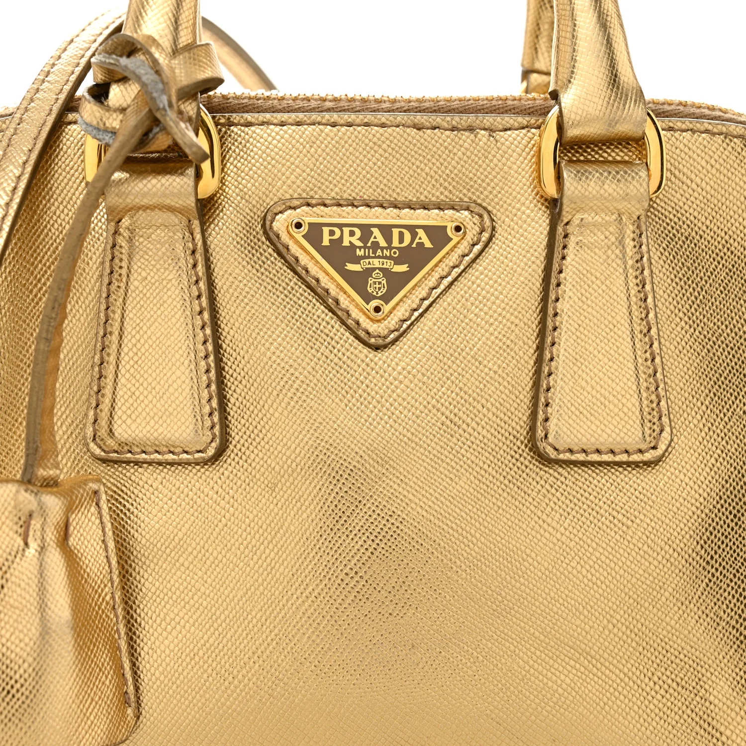 Saffiano Lux Mini Promenade Tote Platino - Image 8