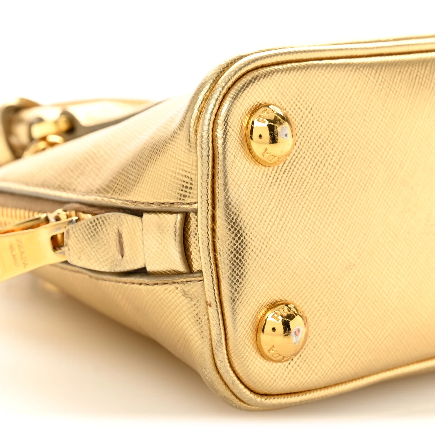 Saffiano Lux Mini Promenade Tote Platino - Image 9