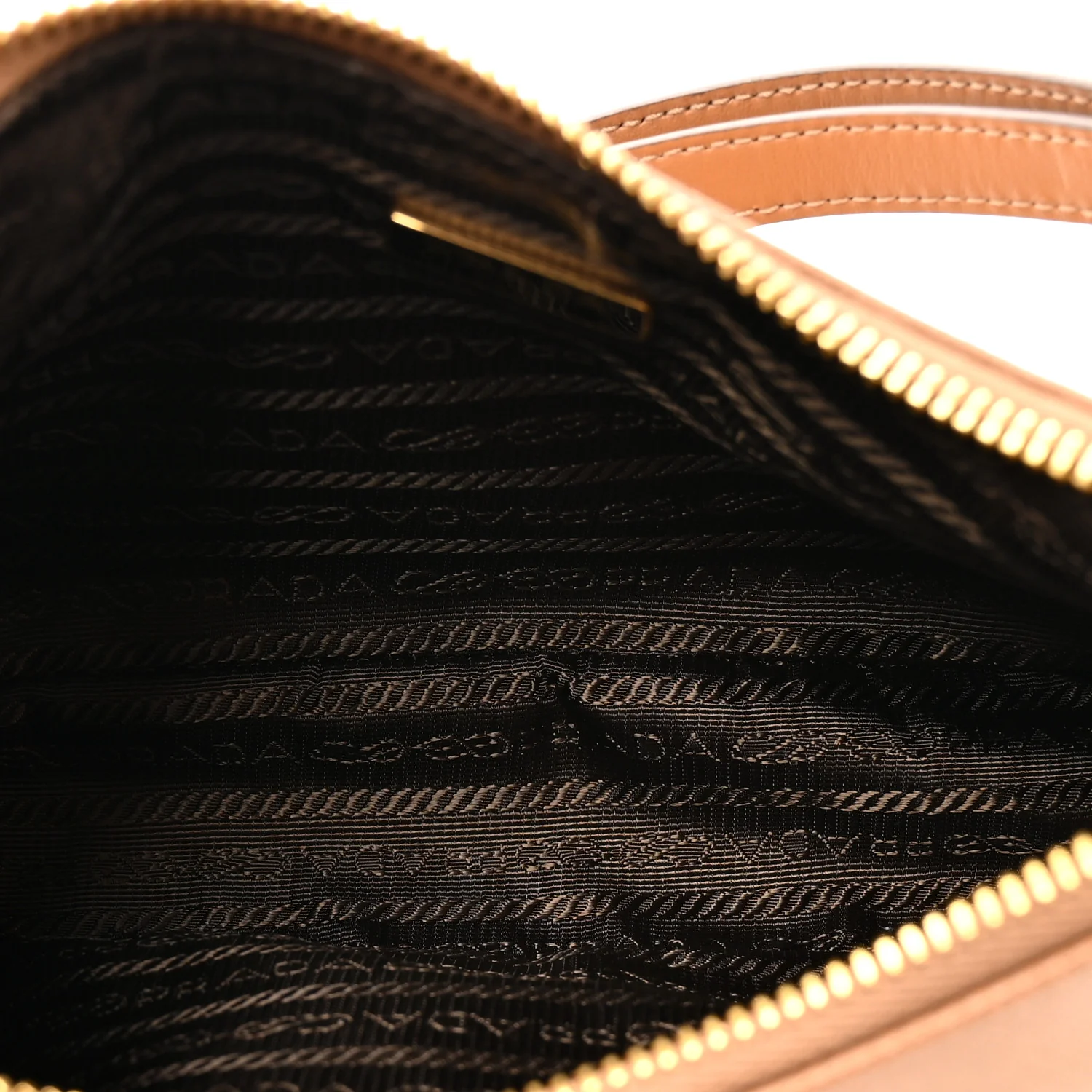 Saffiano Lux Mini Re-Edition Shoulder Bag Caramel - Image 5