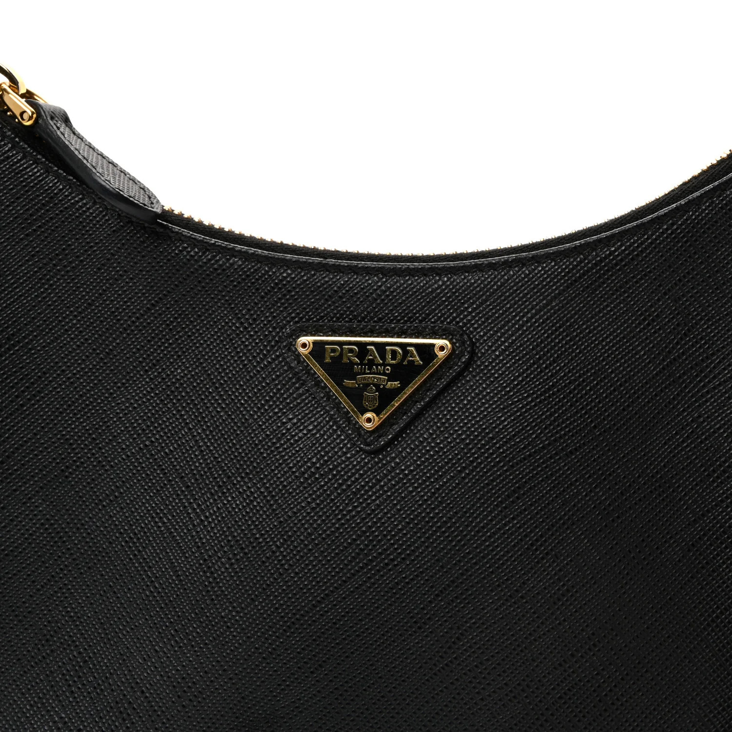 Saffiano Lux Re-Edition 2005 Shoulder Bag Black - Image 7
