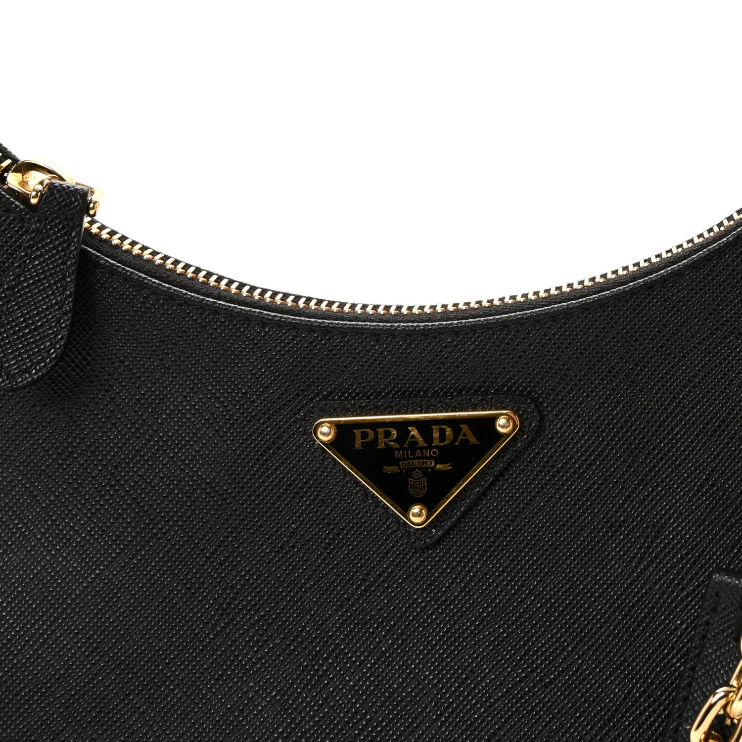 Saffiano Lux Re-Edition 2005 Shoulder Bag Black - Image 3