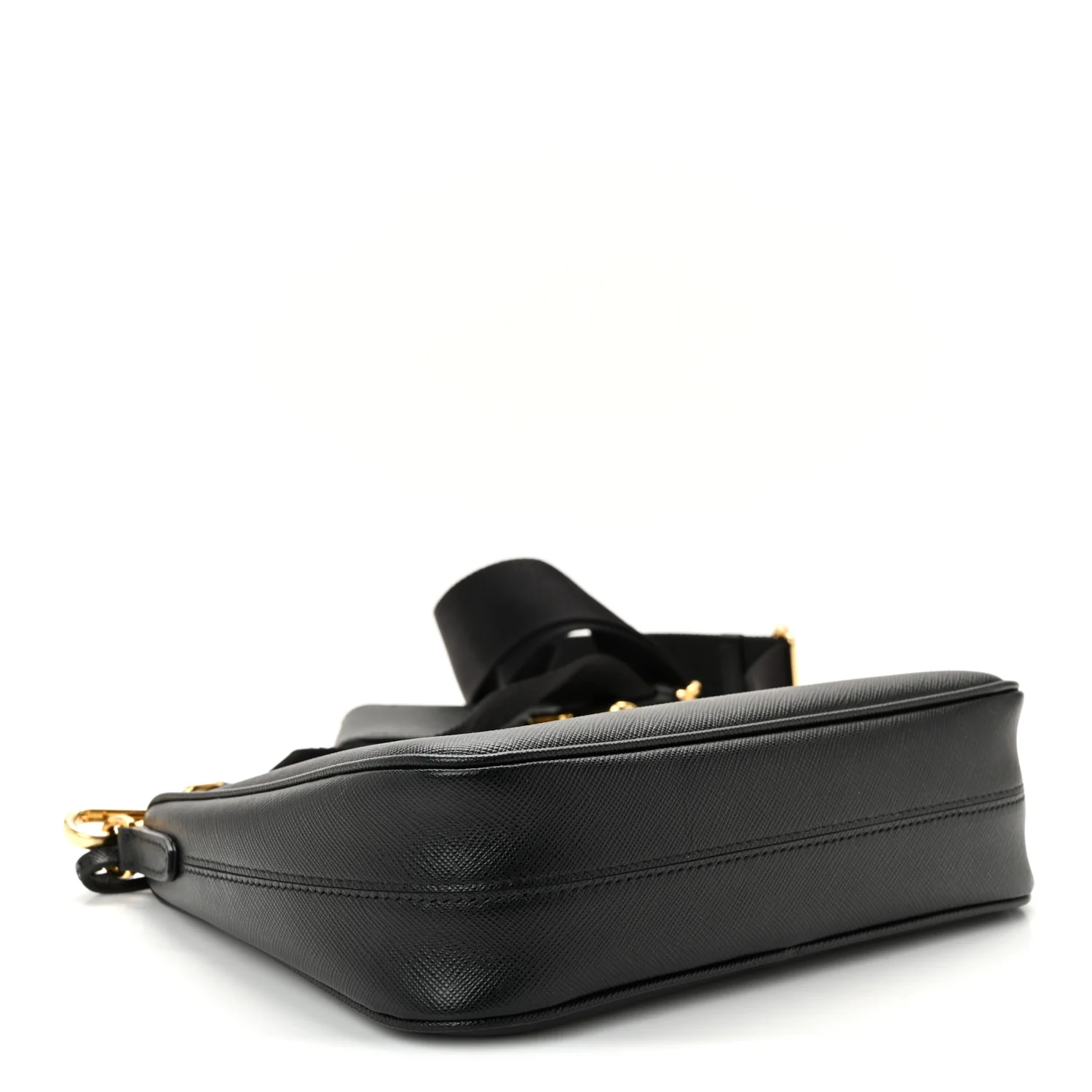 Saffiano Lux Re-Edition 2005 Shoulder Bag Black - Image 4
