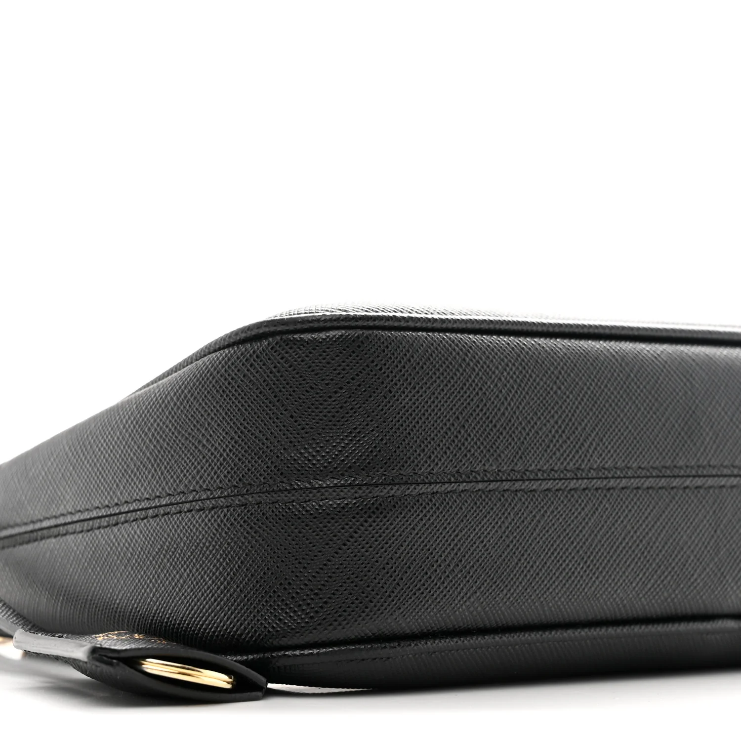 Saffiano Lux Re-Edition 2005 Shoulder Bag Black - Image 10