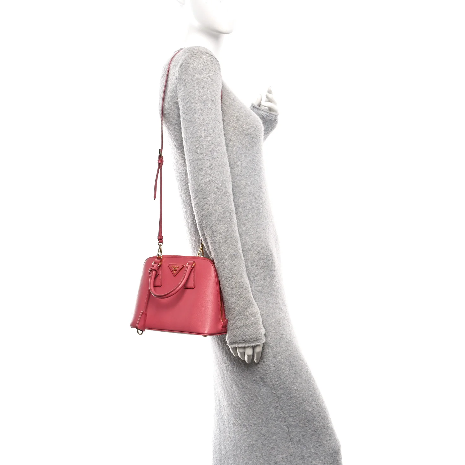 Saffiano Lux Small Promenade Tote Peonia - Image 2