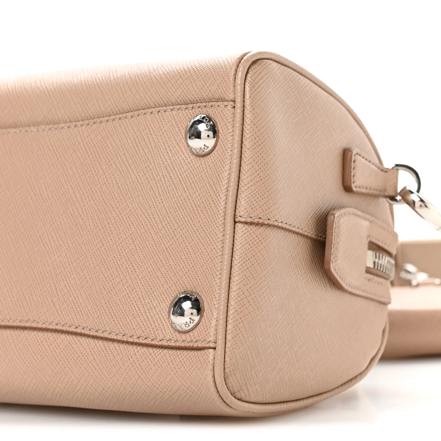 Saffiano Lux Top Handle Crossbody Bag  Cammeo - Image 10