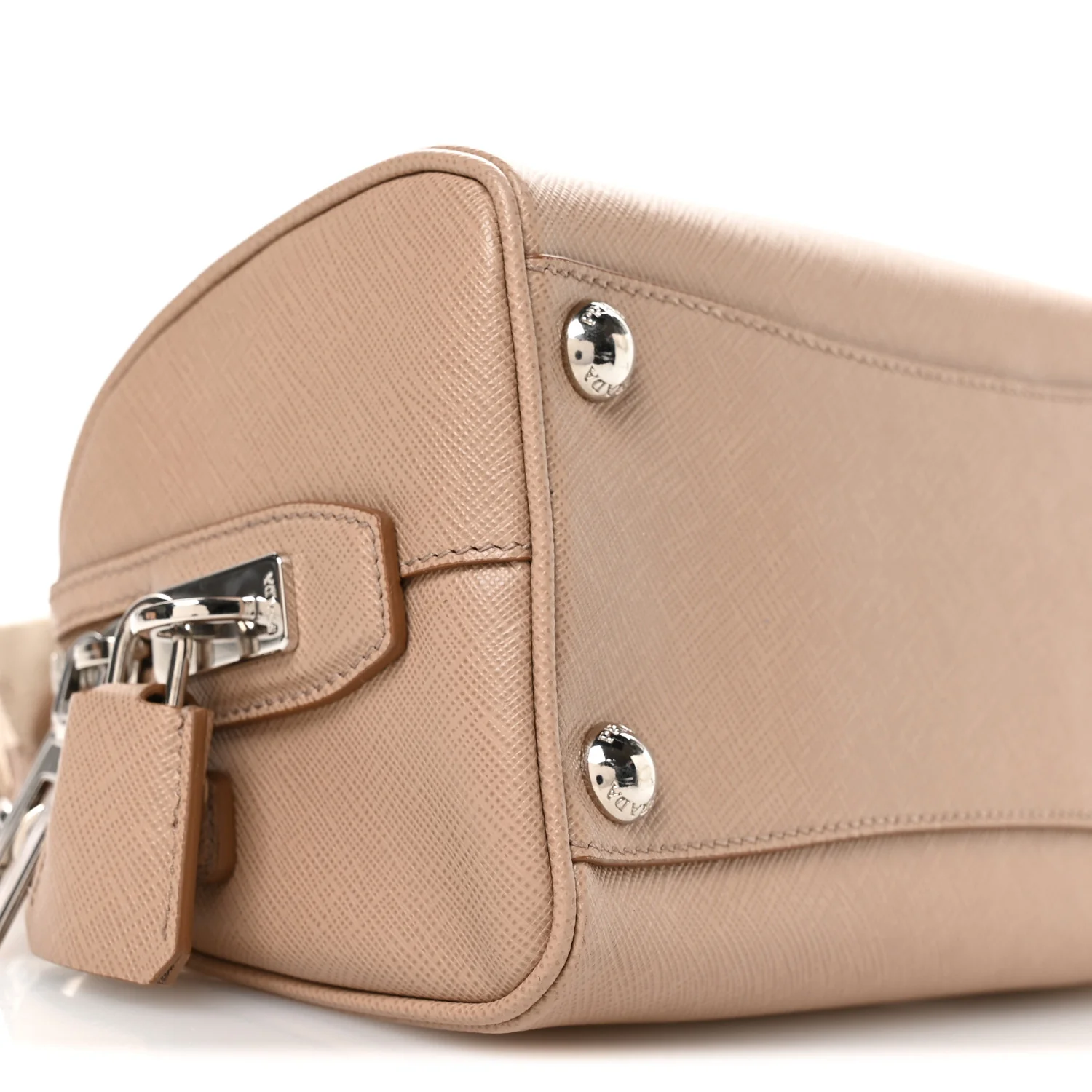 Saffiano Lux Top Handle Crossbody Bag  Cammeo - Image 9