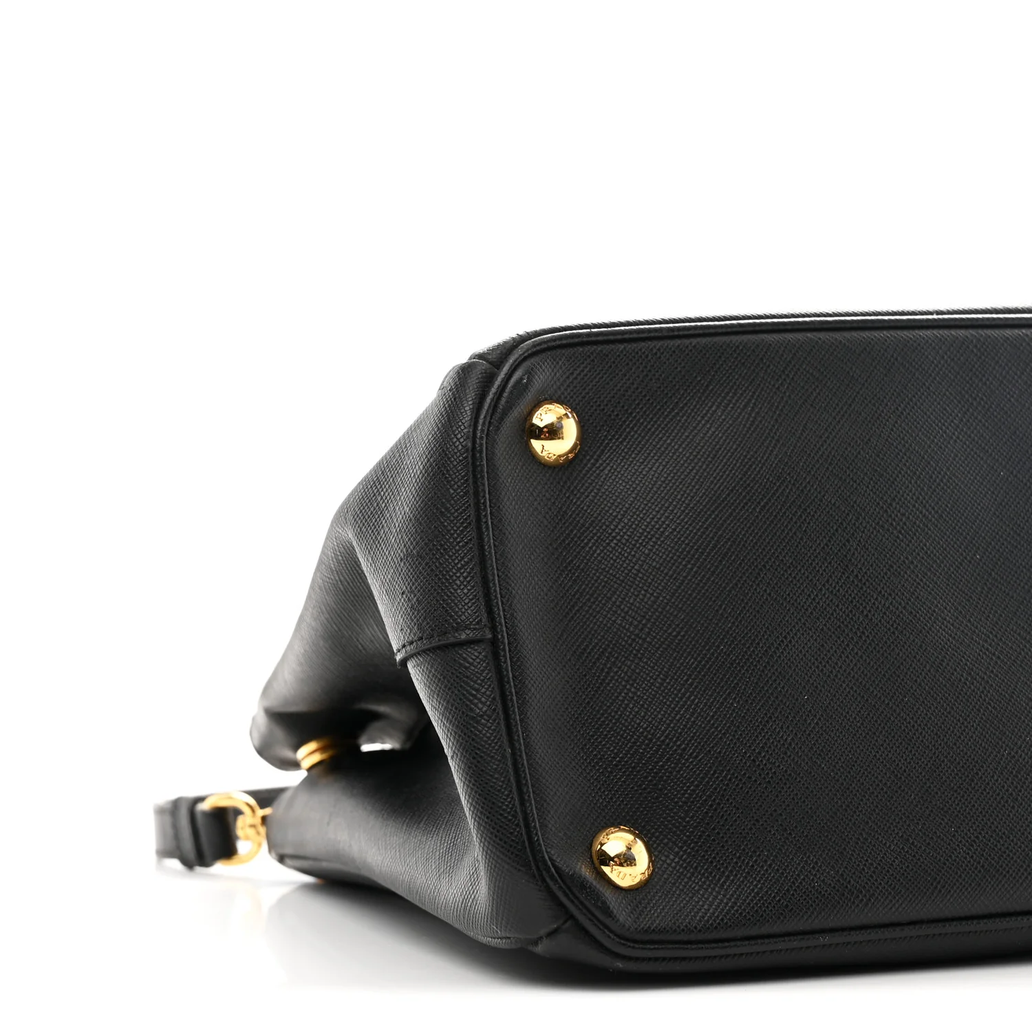 Saffiano Medium Galleria Double Zip Tote Black - Image 8