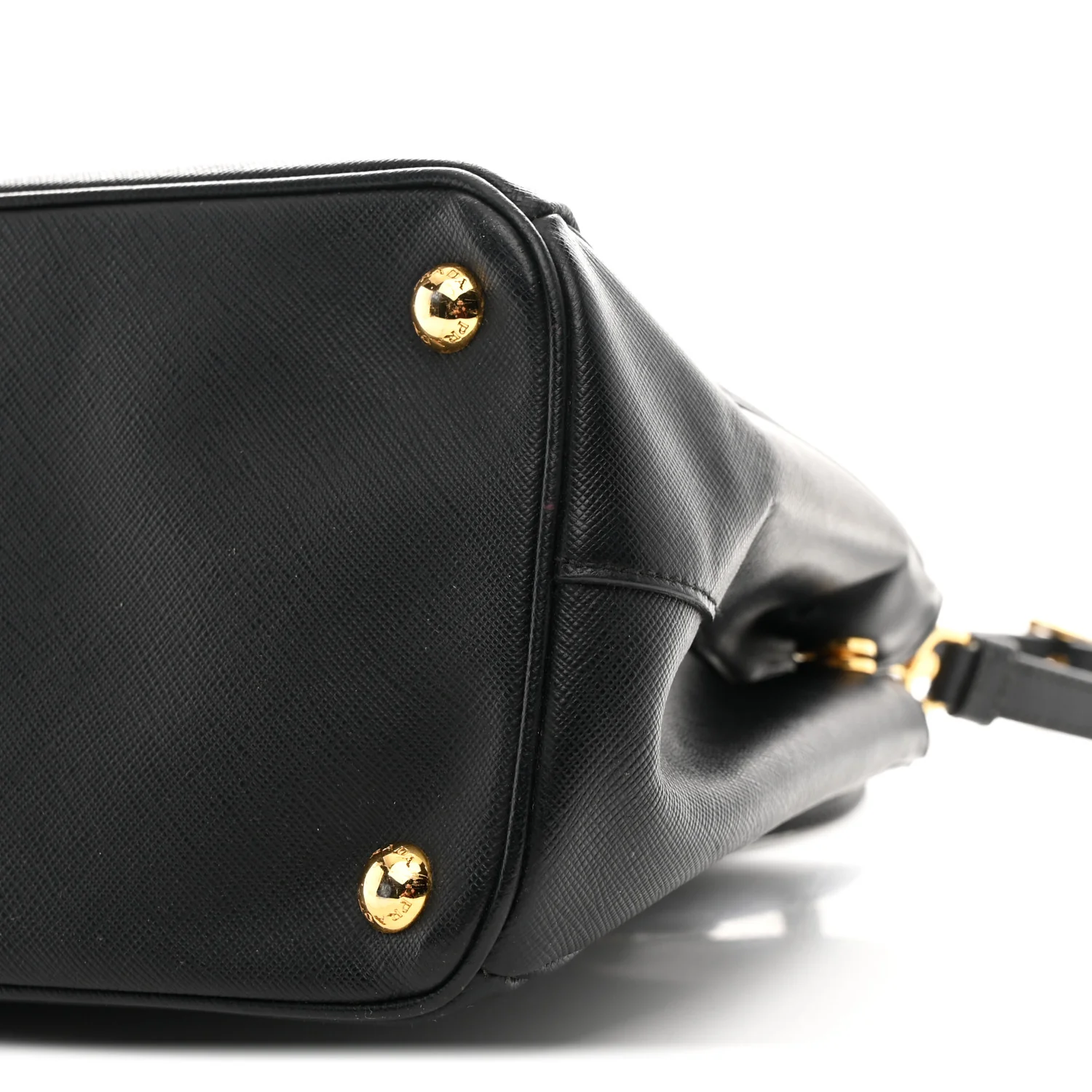 Saffiano Medium Galleria Double Zip Tote Black - Image 9