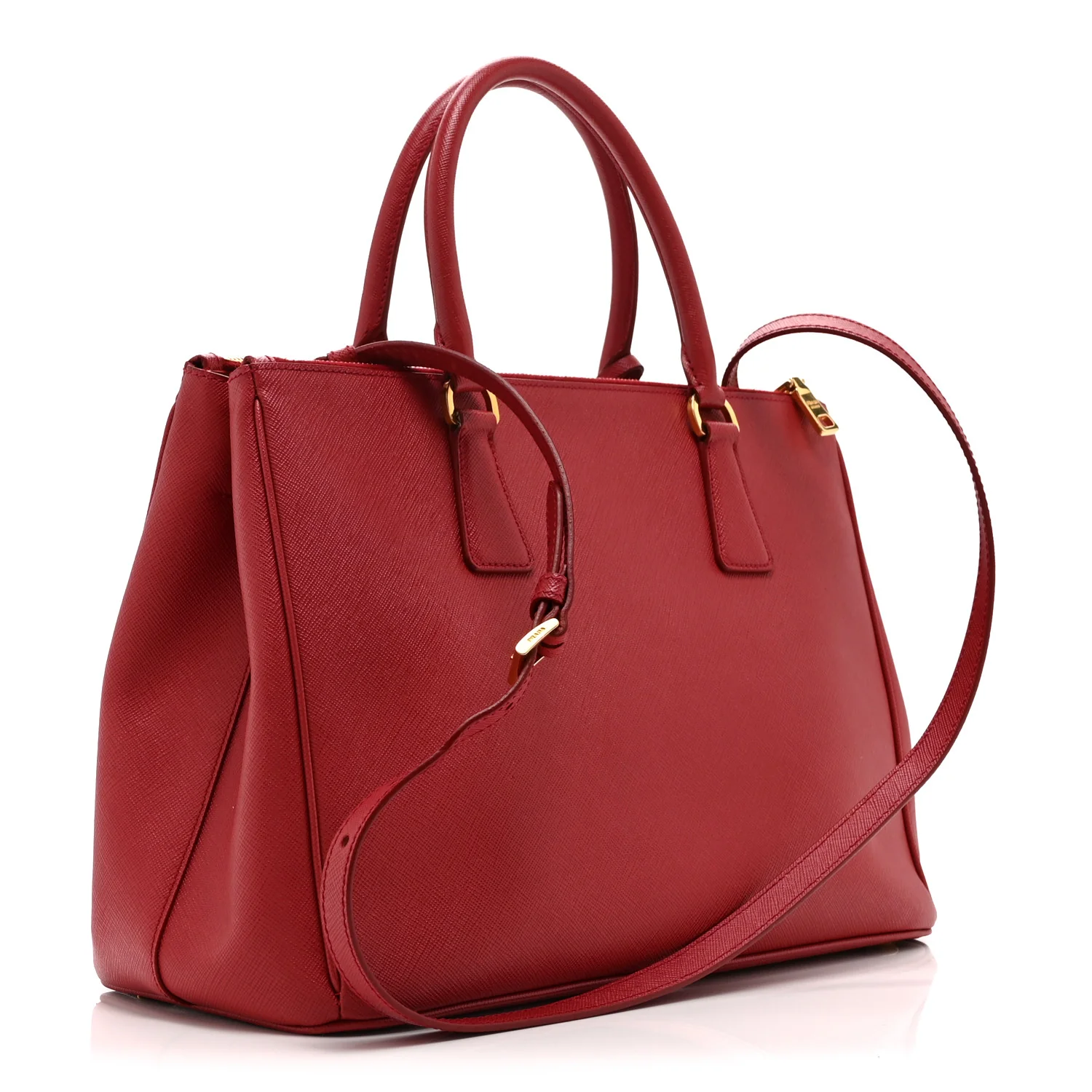 Saffiano Medium Galleria Double Zip Tote Fuoco - Image 3