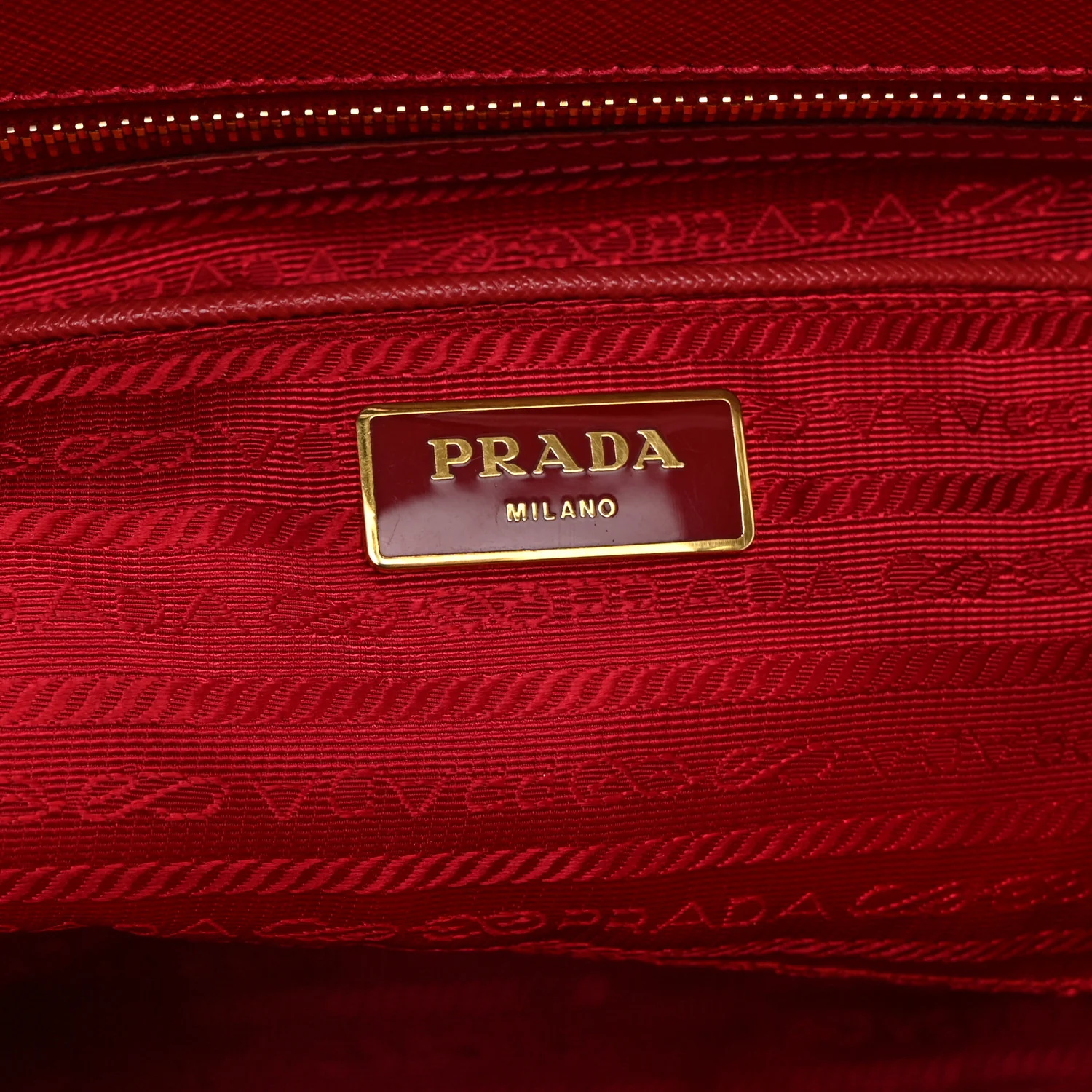 Saffiano Medium Galleria Double Zip Tote Fuoco - Image 6