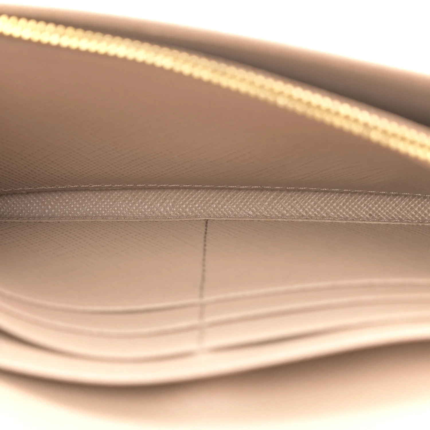 Saffiano Metal Bar Continental Flap Wallet Cammeo - Image 6