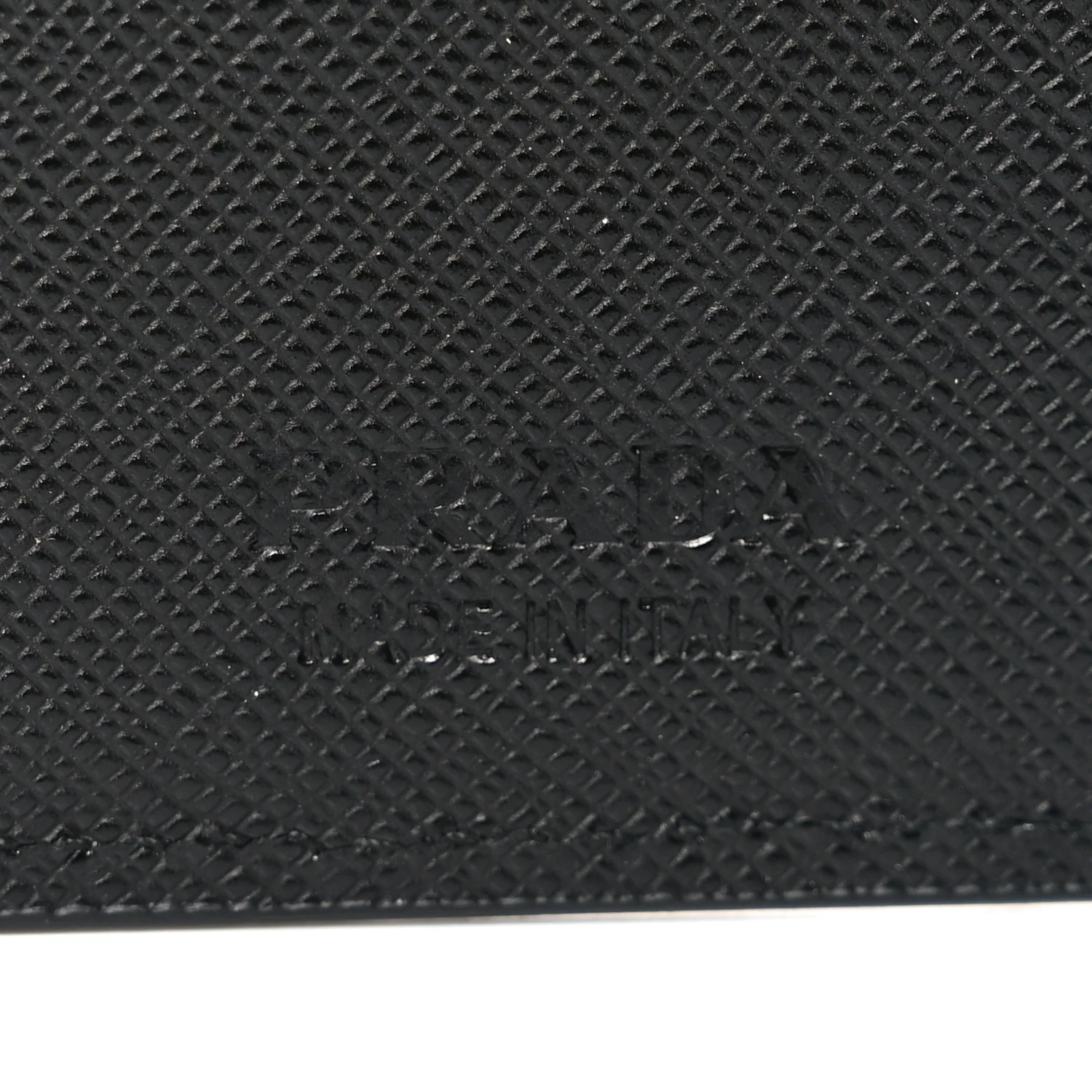 Saffiano Metal Bi-Fold Wallet Black - Image 5