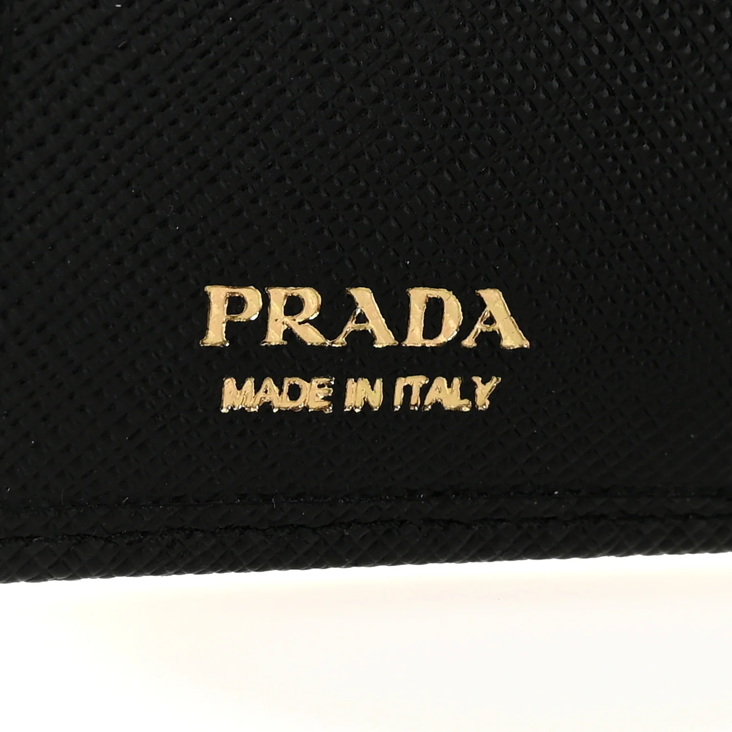 Saffiano Metal Bi-Fold Wallet Black - Image 6