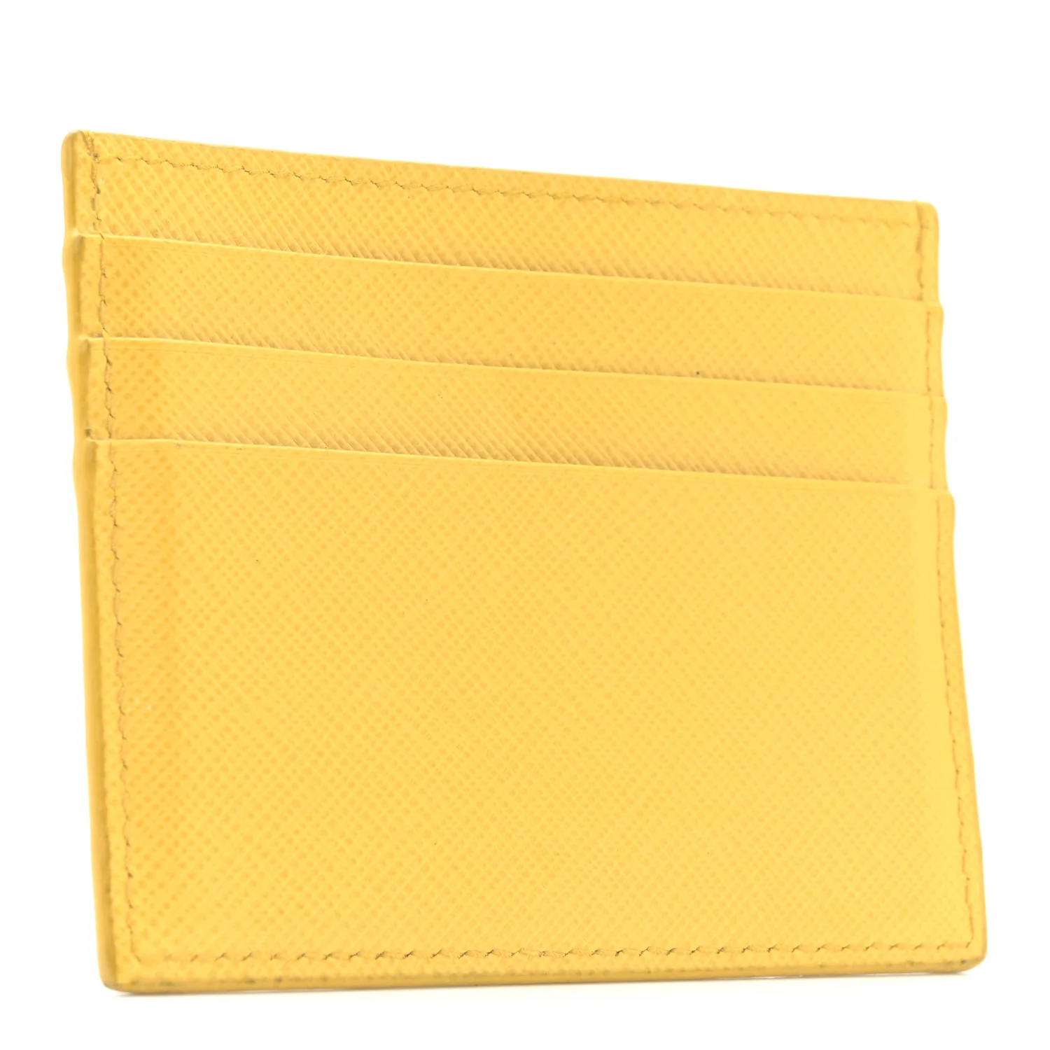 Saffiano Metal Card Holder Soleil - Image 3