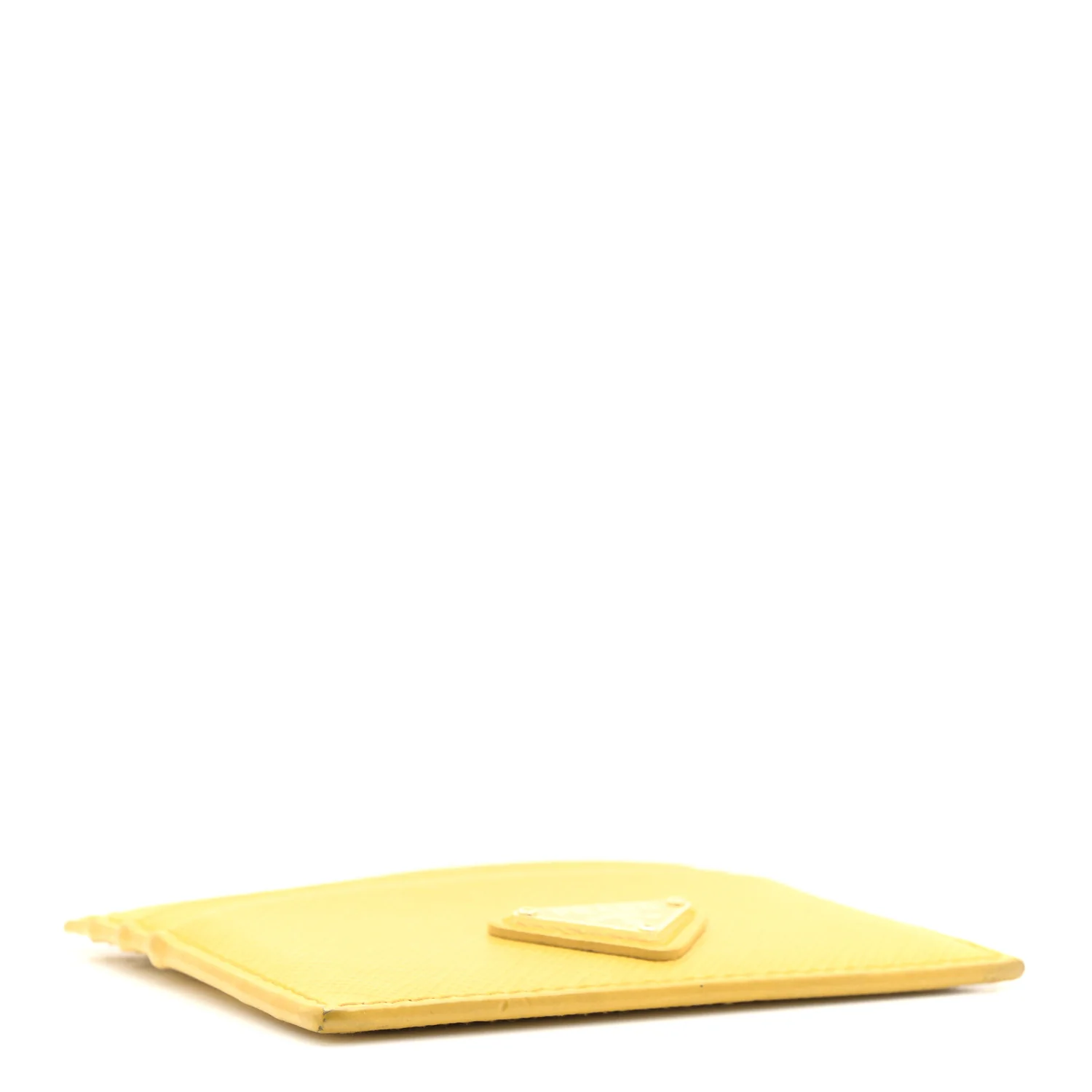 Saffiano Metal Card Holder Soleil - Image 4