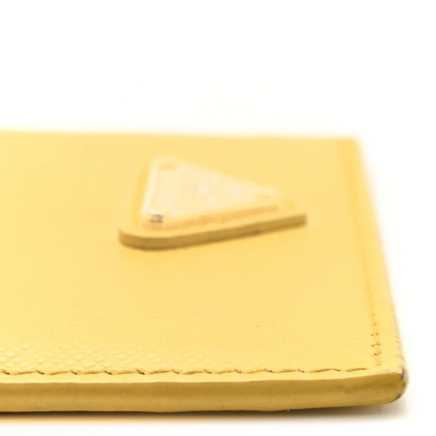Saffiano Metal Card Holder Soleil - Image 8