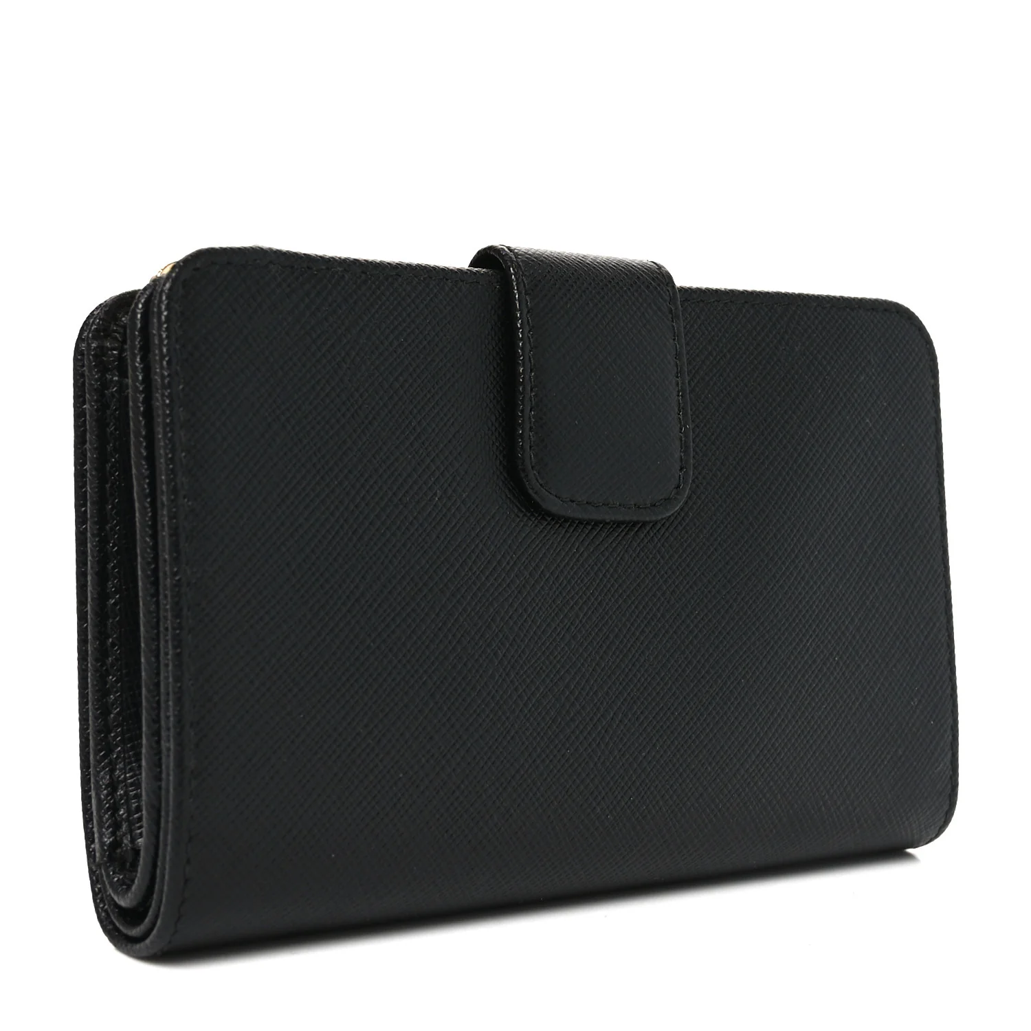 Saffiano Metal Compact Wallet Black - Image 3