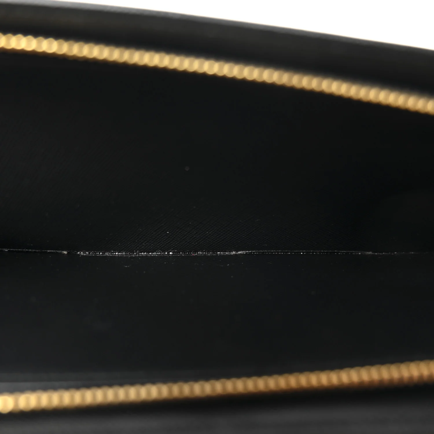 Saffiano Metal Double Snap Travel Wallet Black - Image 5