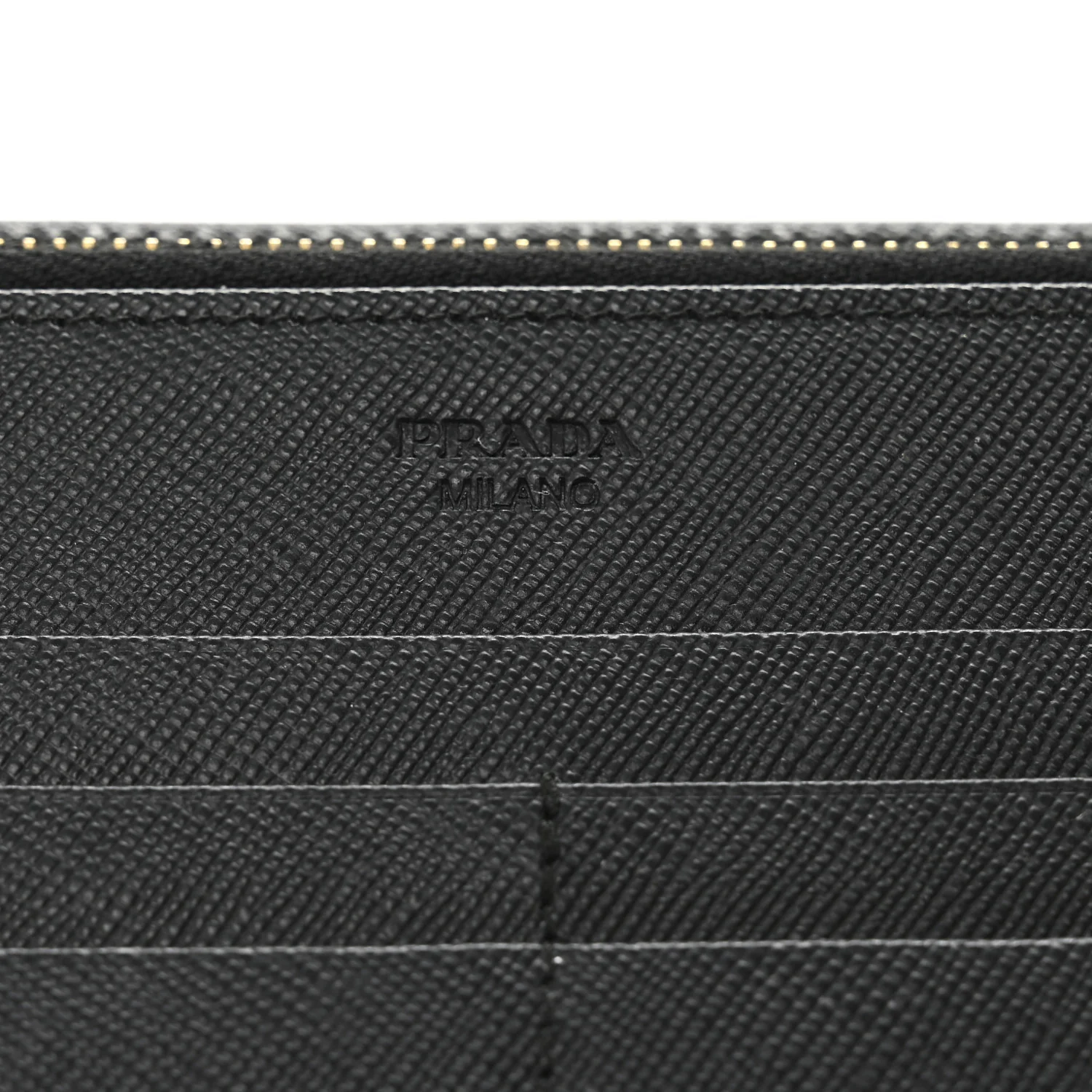 Saffiano Metal Double Snap Travel Wallet Black - Image 6