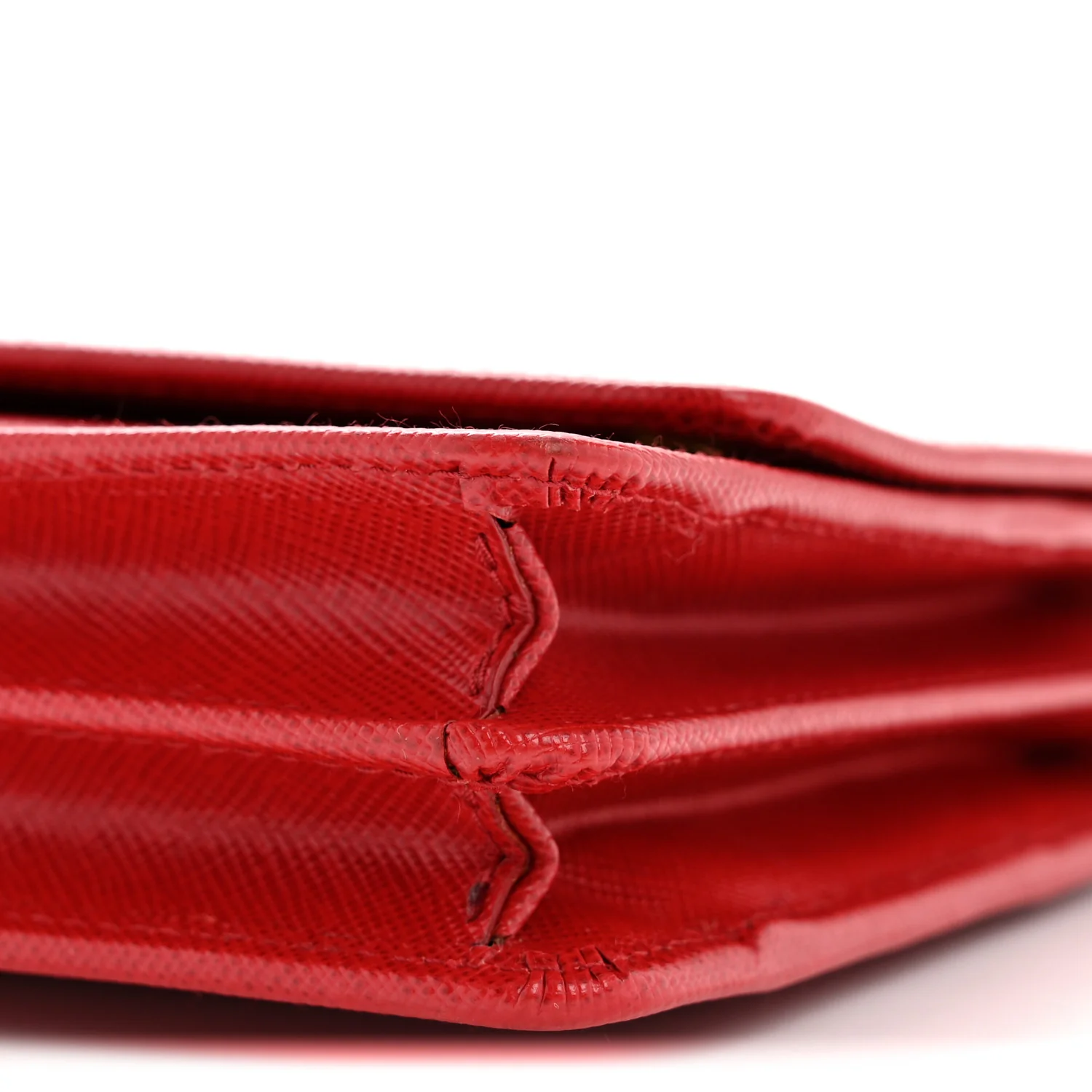 Saffiano Metal Flap Wallet With Strap Fuoco - Image 11