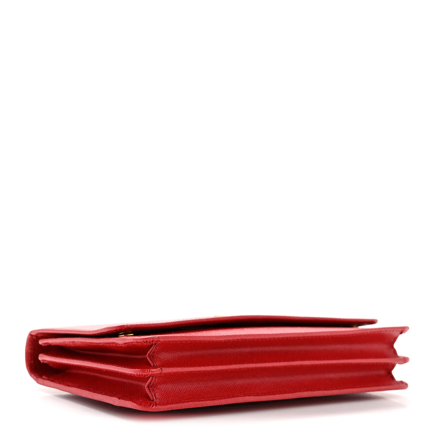 Saffiano Metal Flap Wallet With Strap Fuoco - Image 4