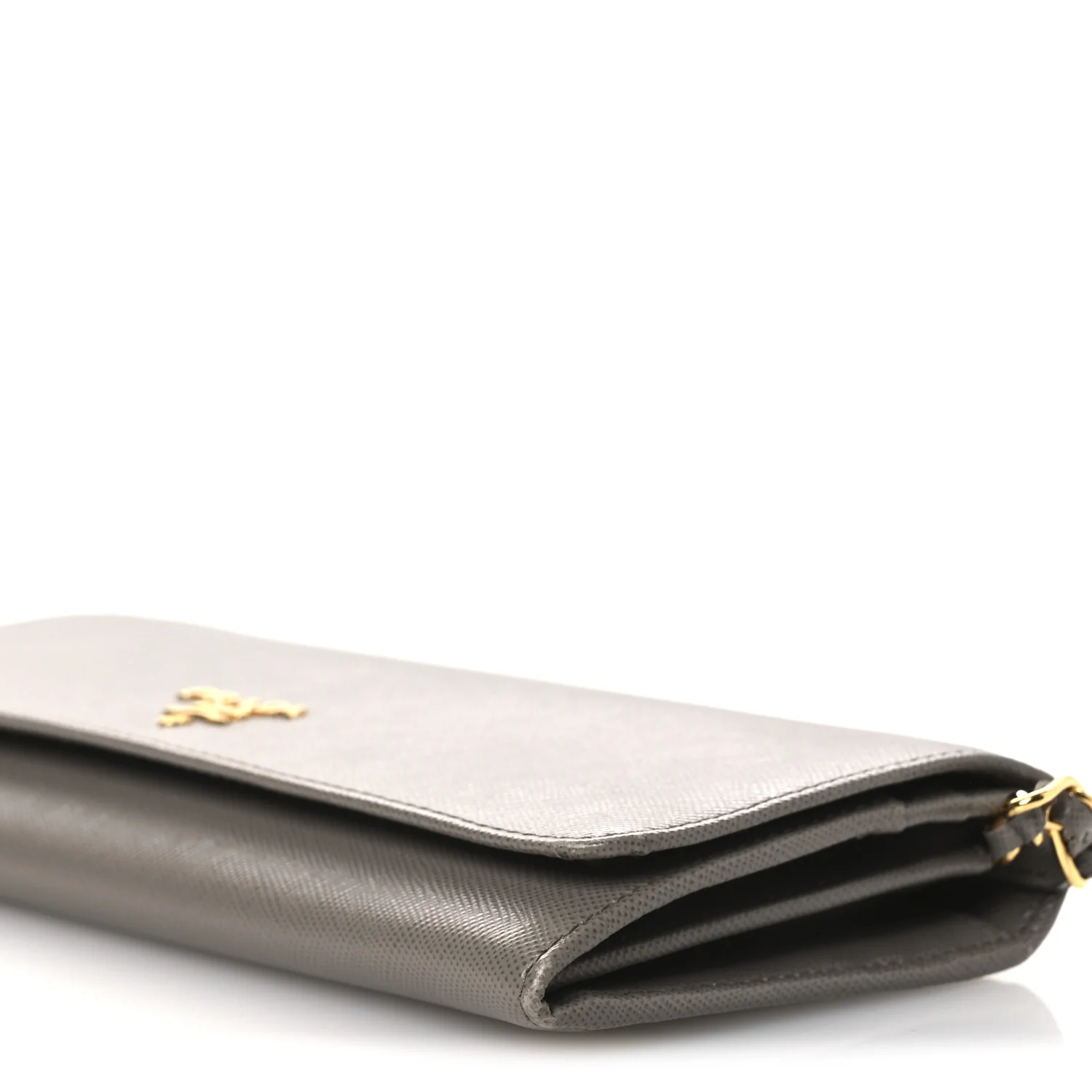 Saffiano Metal Oro Chain Wallet Argilla - Image 10