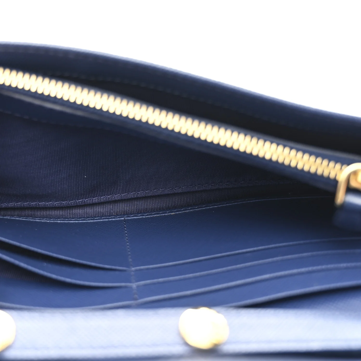 Saffiano Metal Oro Chain Wallet Bleuette - Image 6