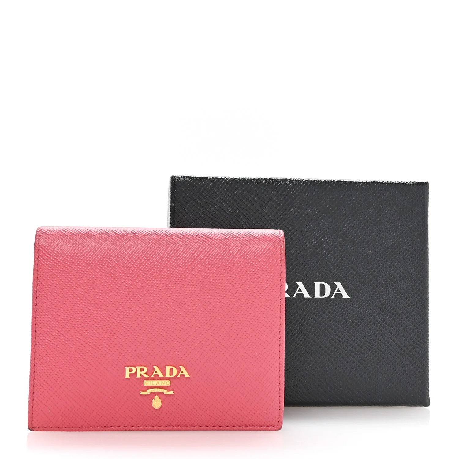 Saffiano Metal Small Compact Wallet Peonia Begonia - Image 8
