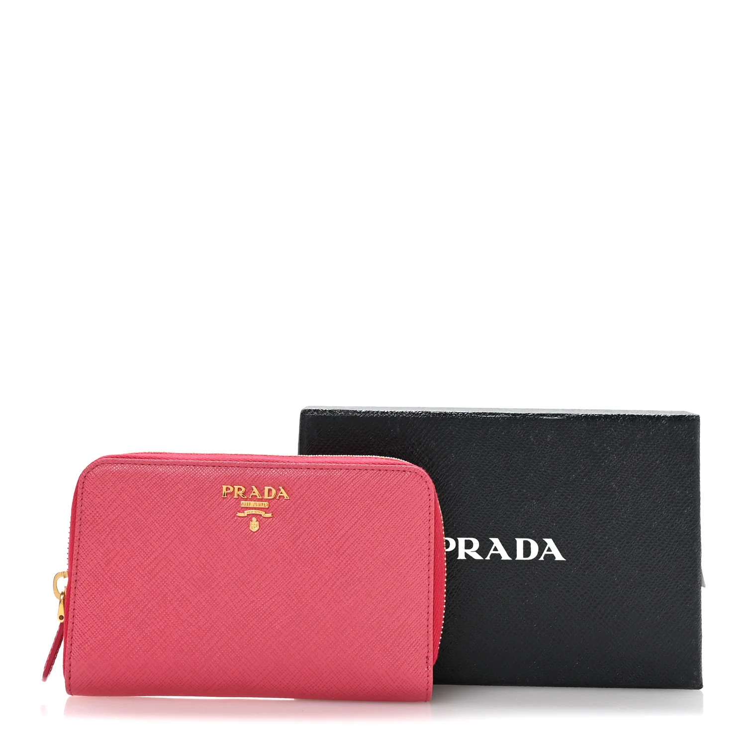 Saffiano Metal Zip Around Wallet Peonia - Image 8