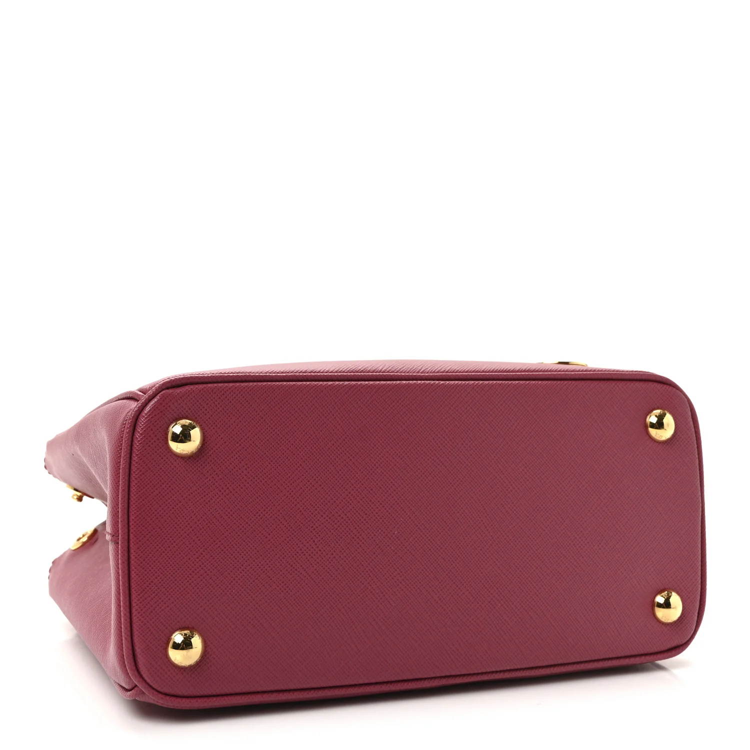 Saffiano Mini Galleria Double Zip Tote Fuxia - Image 4