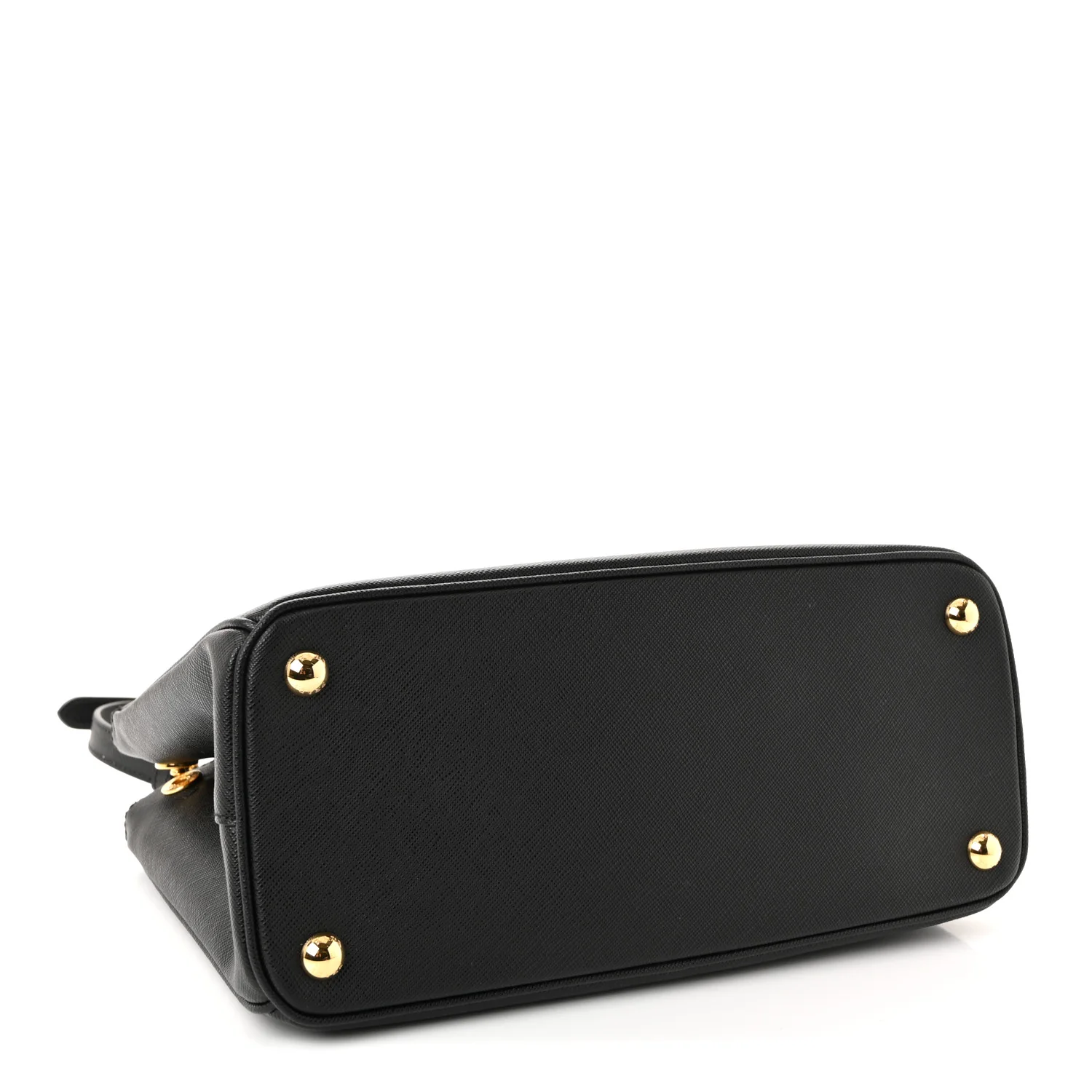 Saffiano Small Galleria Double Zip Tote Black - Image 4