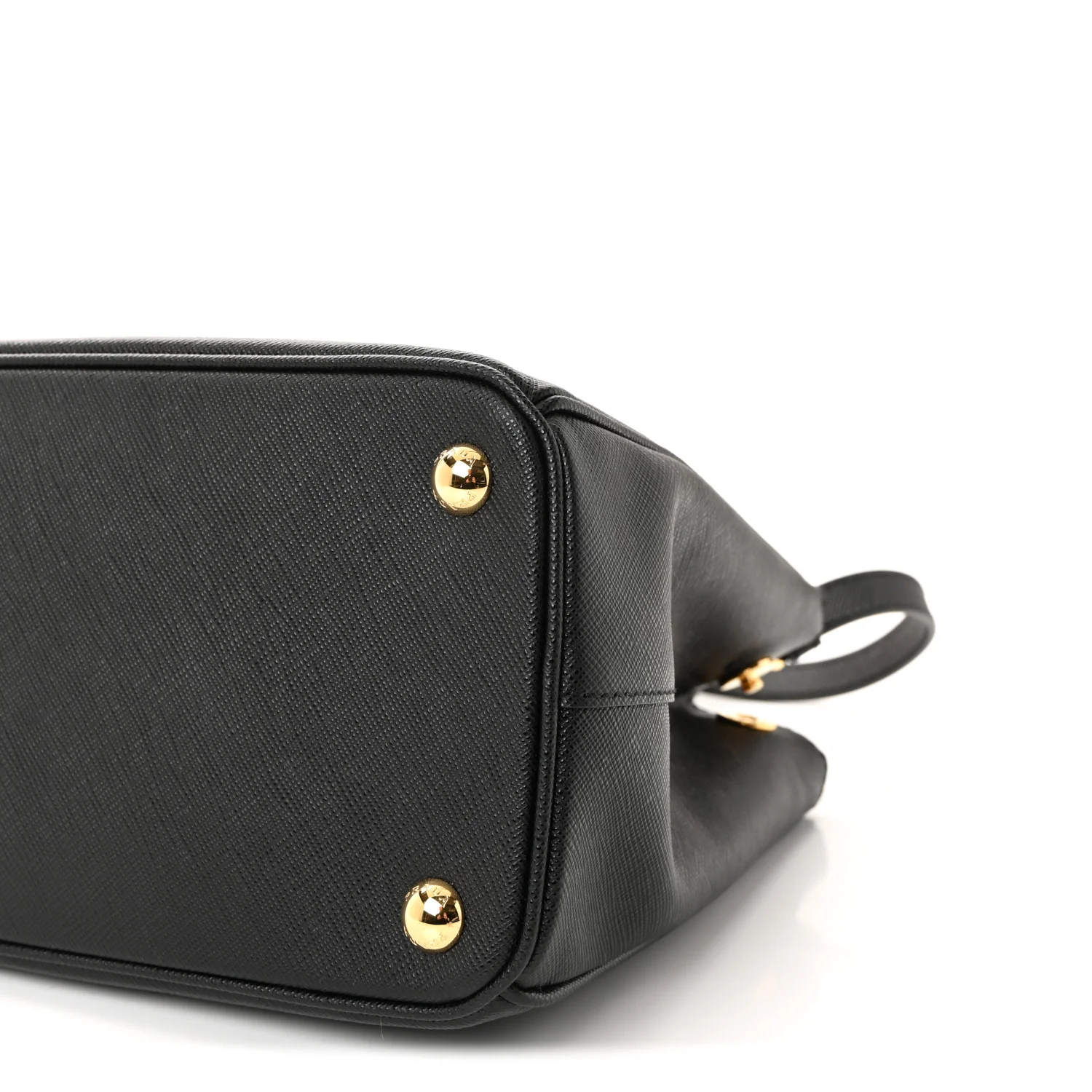 Saffiano Small Galleria Double Zip Tote Black - Image 9