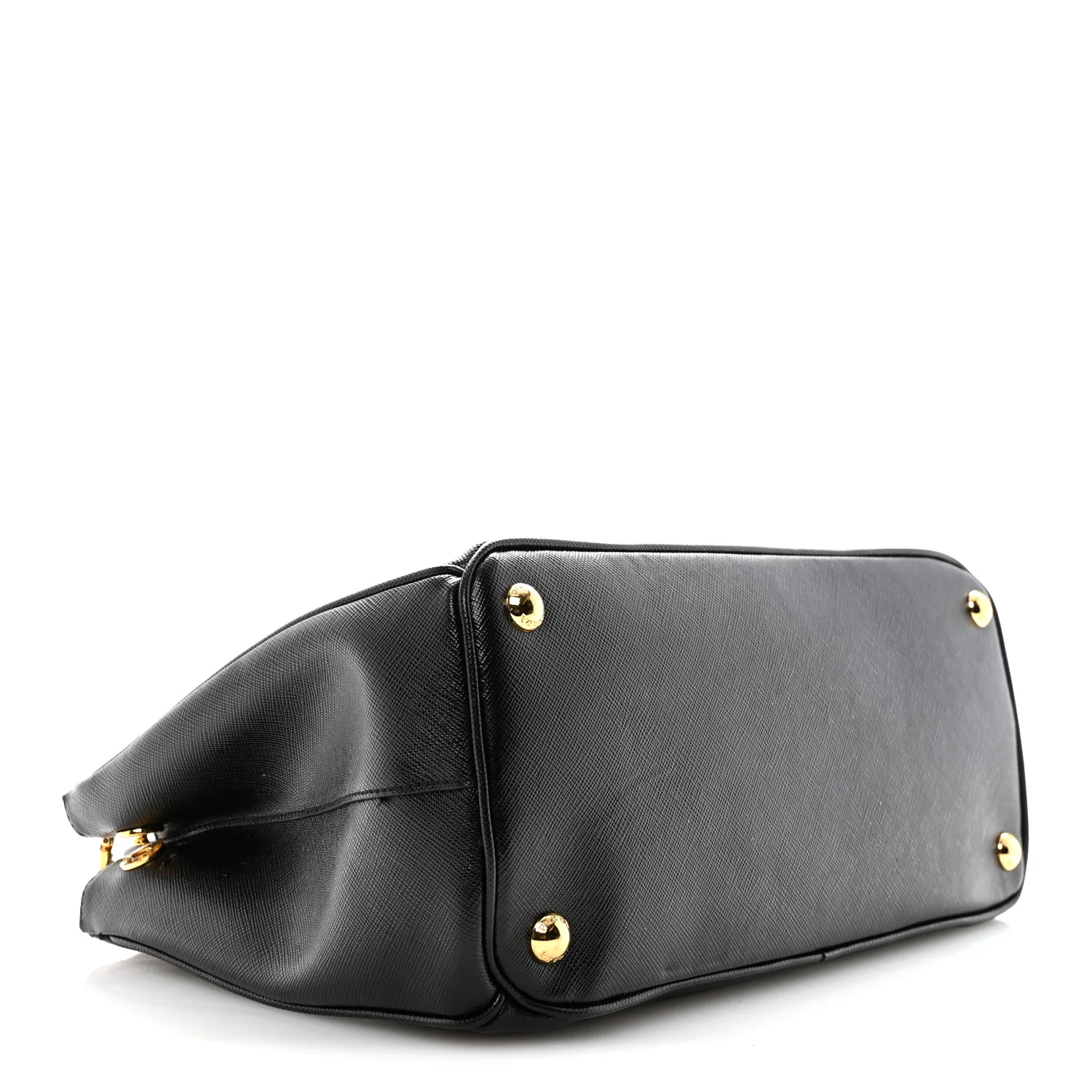 Saffiano Small Galleria Double Zip Tote Black - Image 4