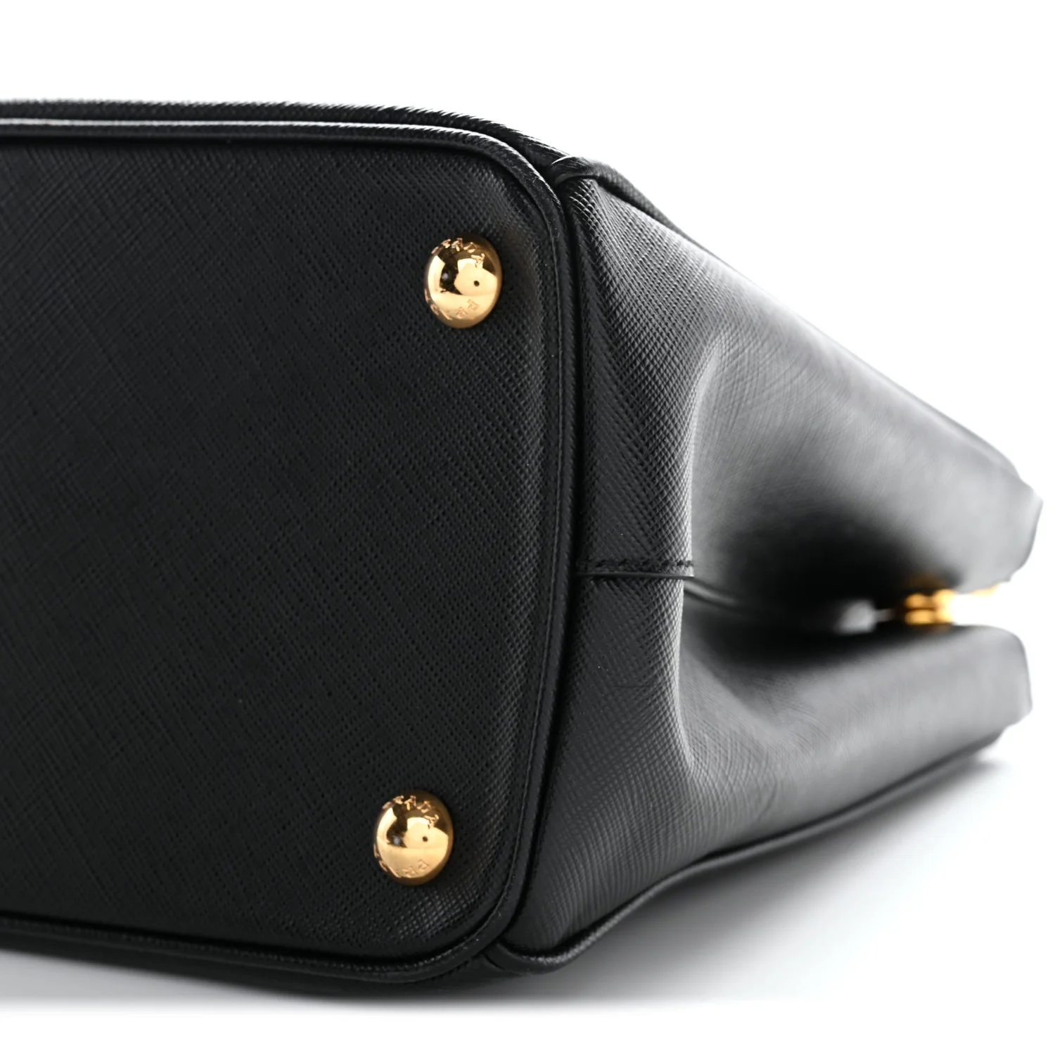 Saffiano Small Galleria Double Zip Tote Black - Image 10