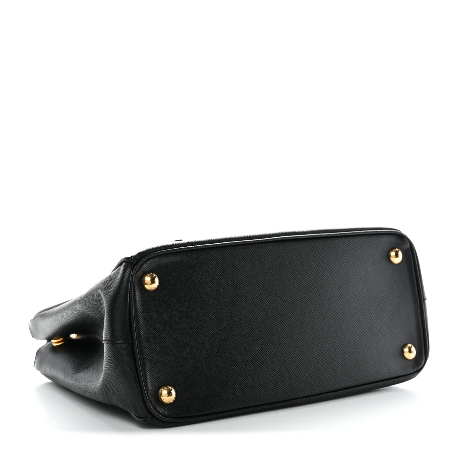 Saffiano Small Galleria Double Zip Tote Black - Image 4