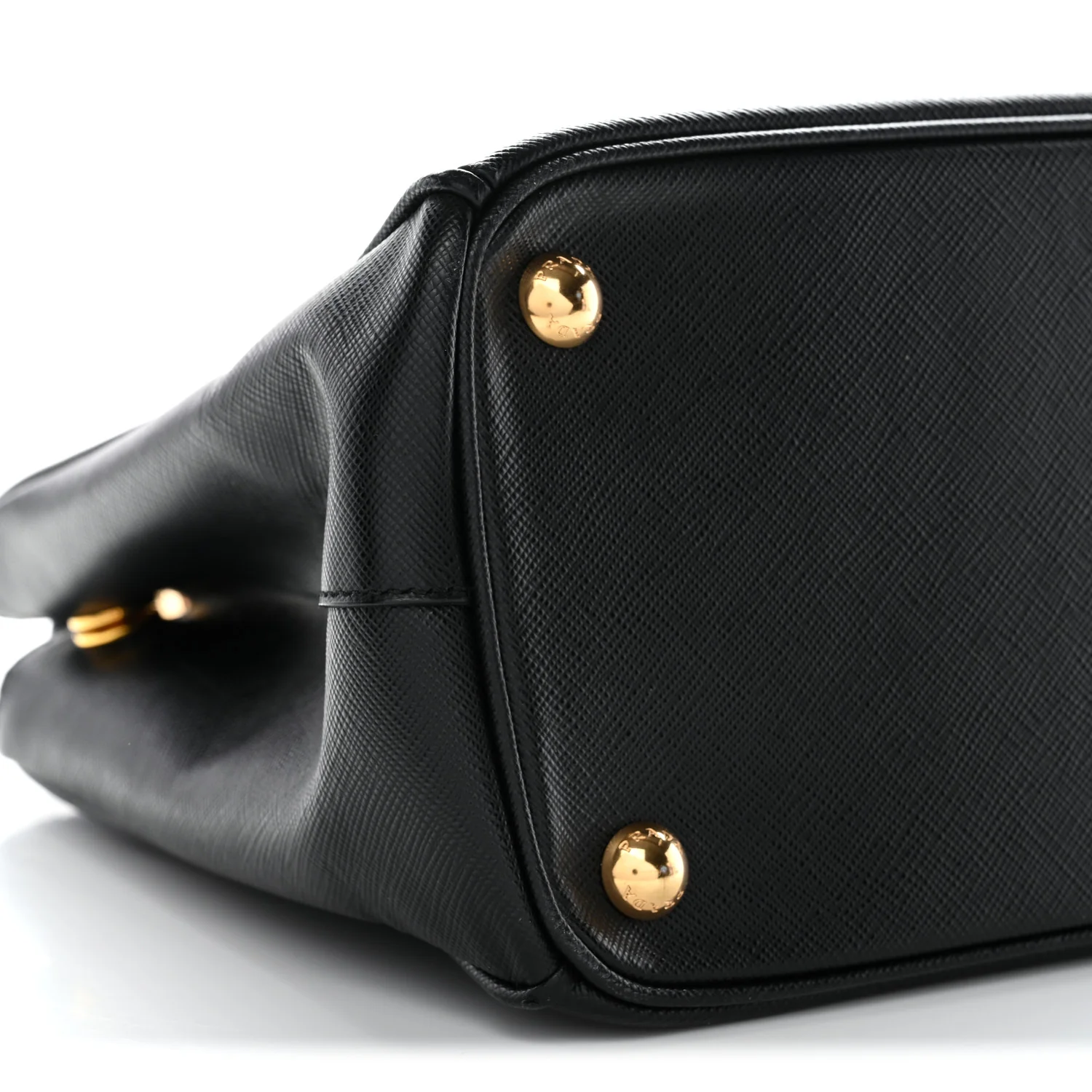 Saffiano Small Galleria Double Zip Tote Black - Image 9