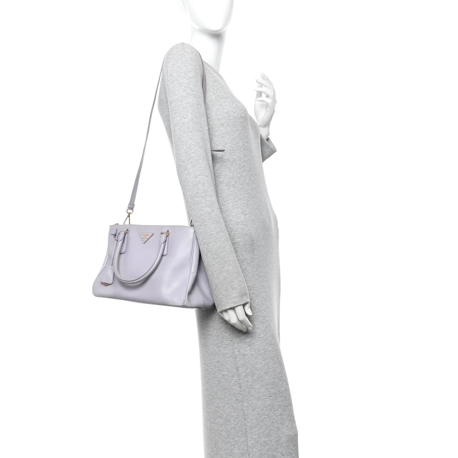 Saffiano Small Galleria Double Zip Tote Glicine - Image 3