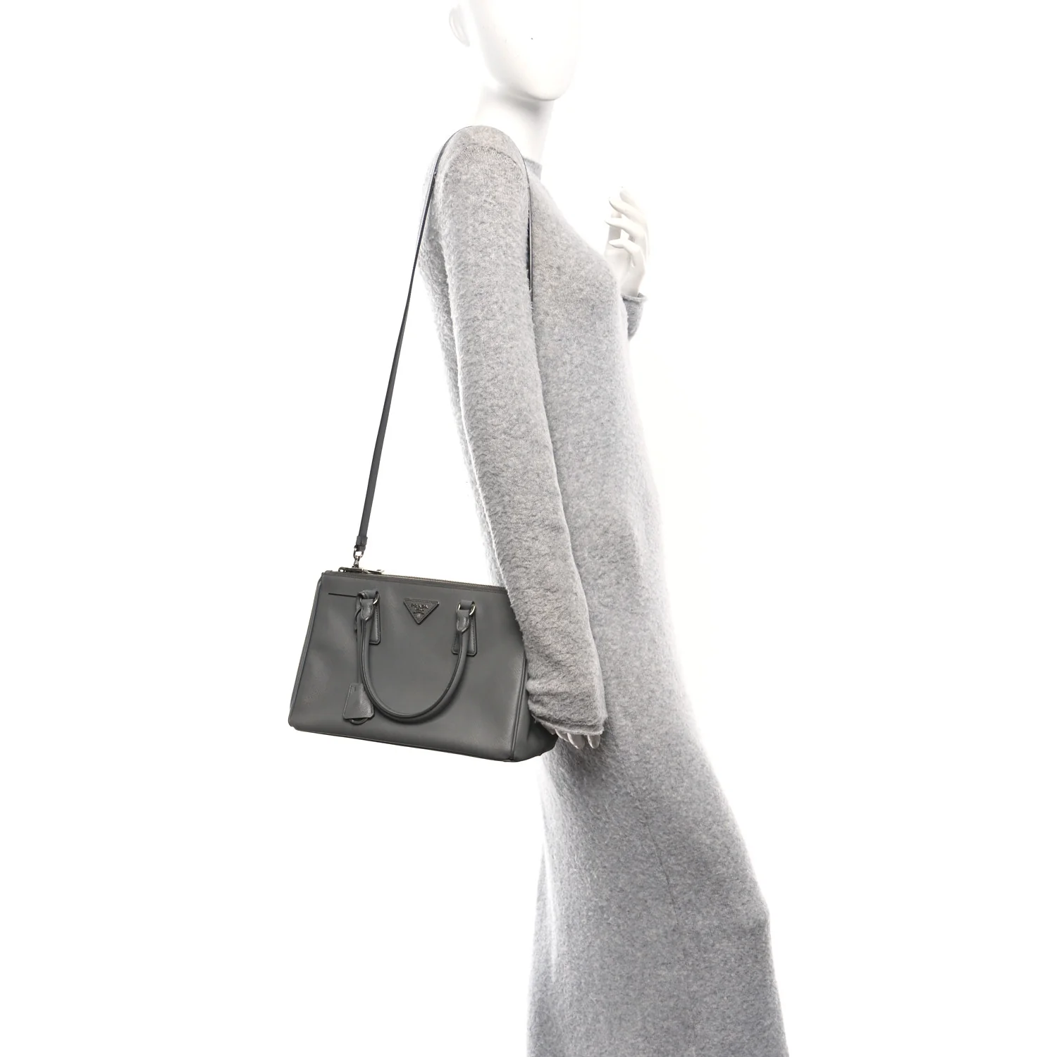 Saffiano Small Galleria Double Zip Tote Marmo - Image 2