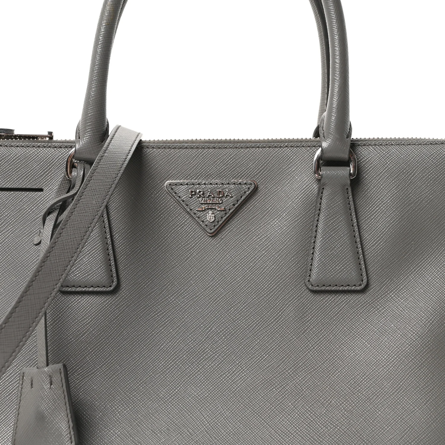Saffiano Small Galleria Double Zip Tote Marmo - Image 8