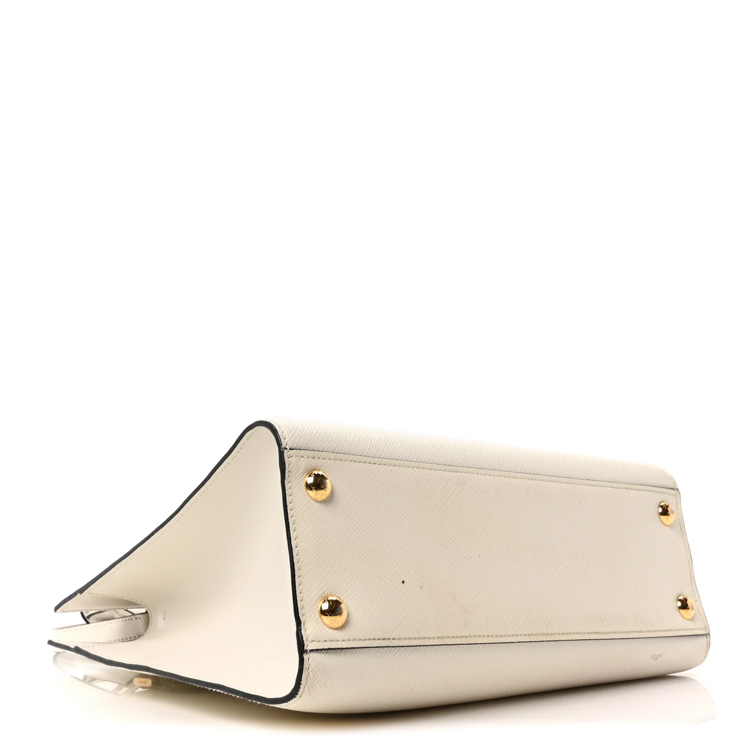 Saffiano Soft Calfskin Large Tote White - Image 4