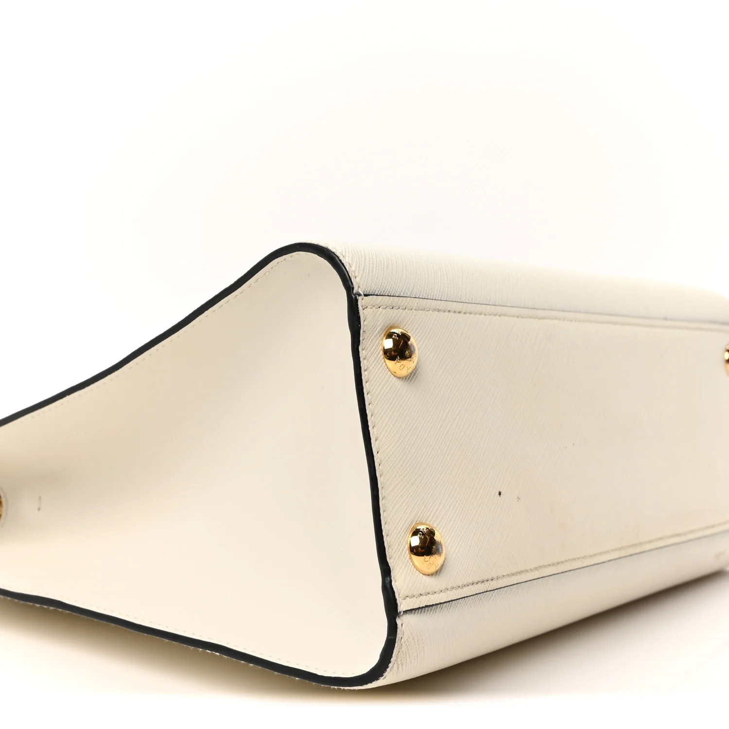 Saffiano Soft Calfskin Large Tote White - Image 9