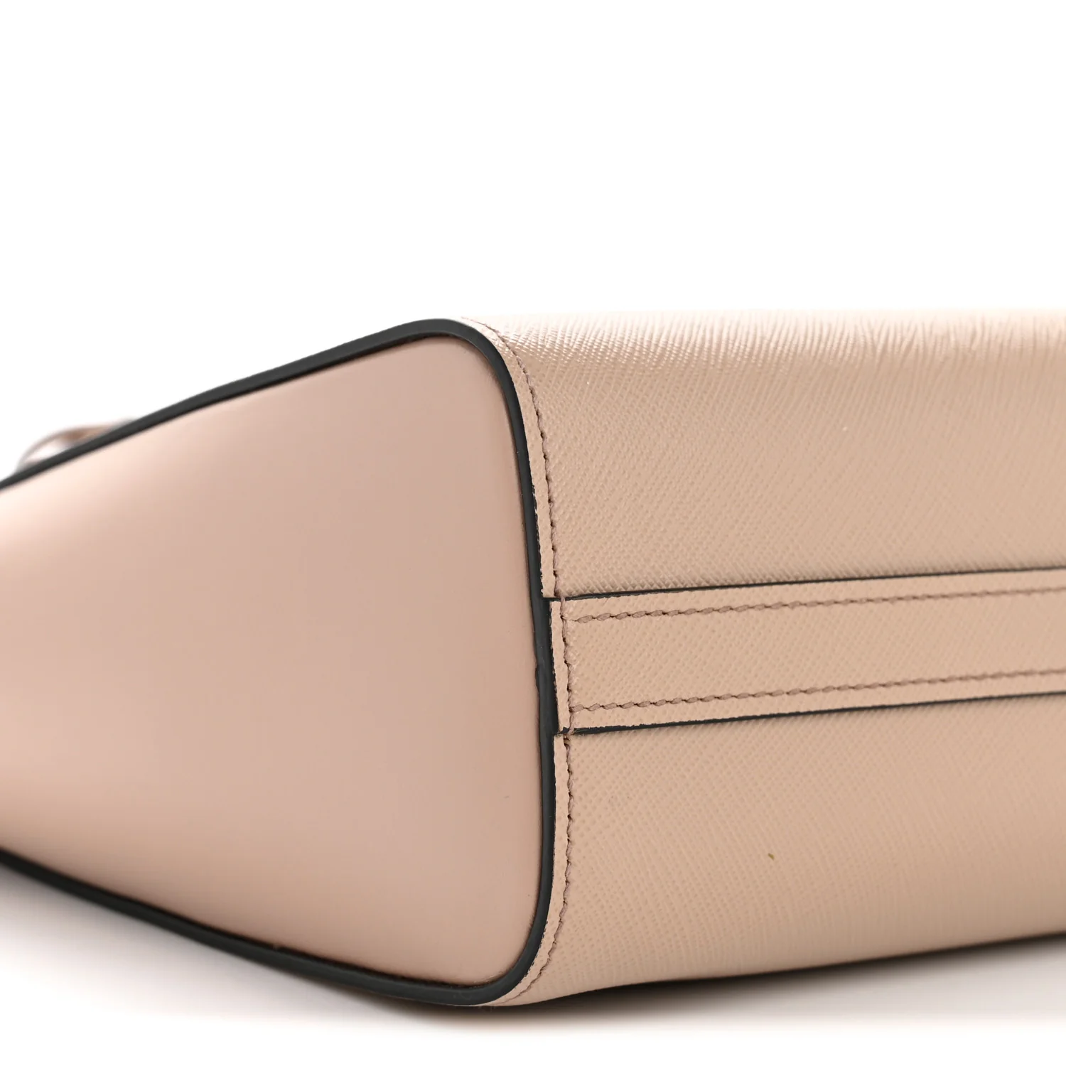 Saffiano Soft Calfskin Small Zippered Tote Cipria - Image 10