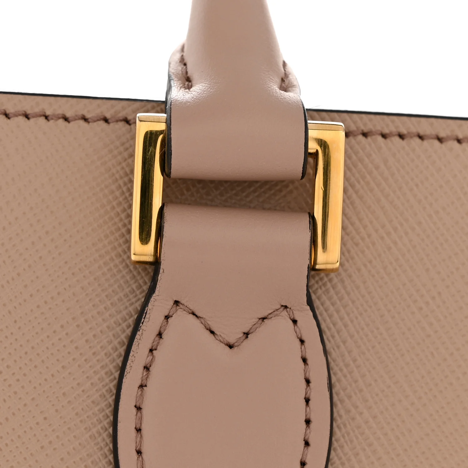 Saffiano Soft Calfskin Small Zippered Tote Cipria - Image 12