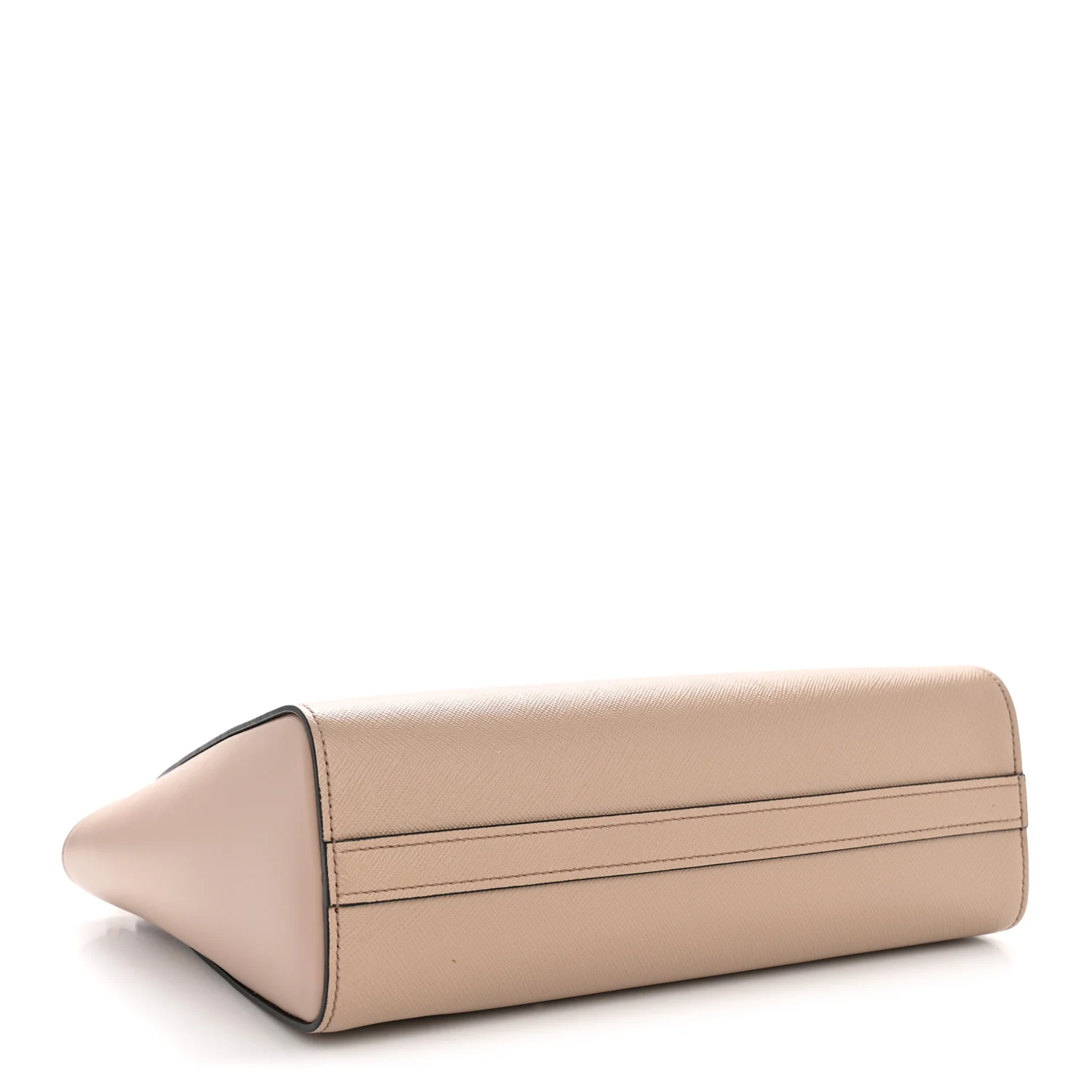 Saffiano Soft Calfskin Small Zippered Tote Cipria - Image 4