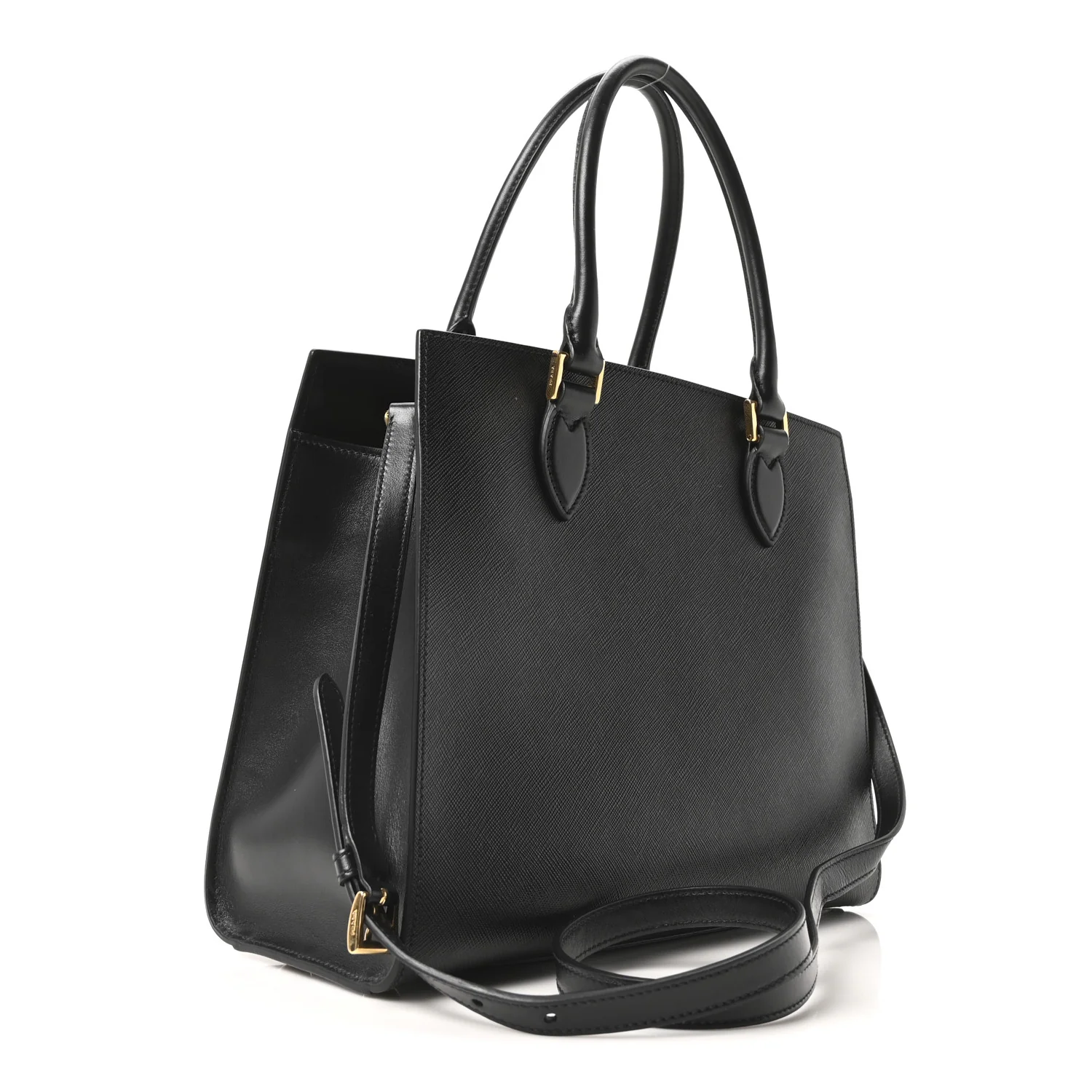 Saffiano Soft Calfskin Tote Black - Image 3