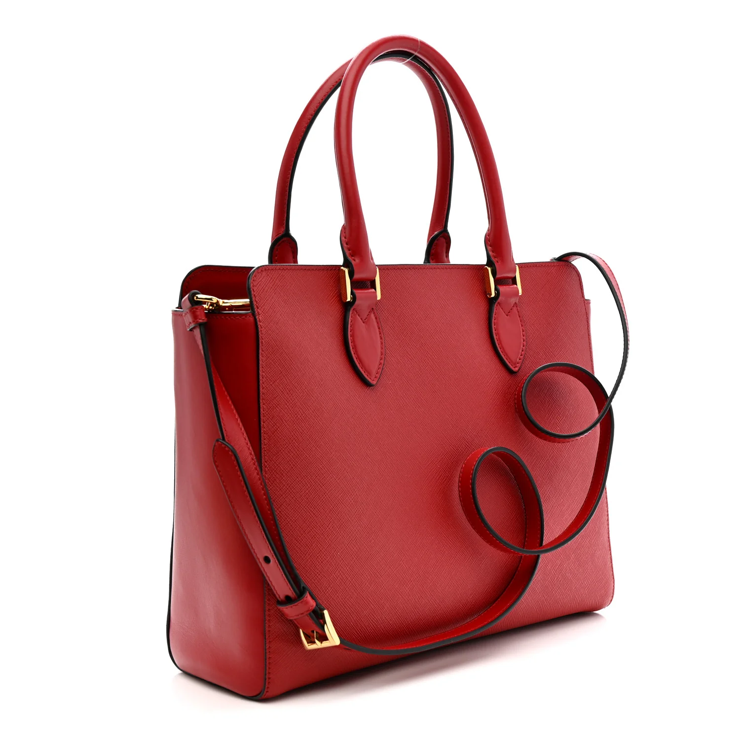 Saffiano Soft Calfskin Tote Fuoco - Image 3